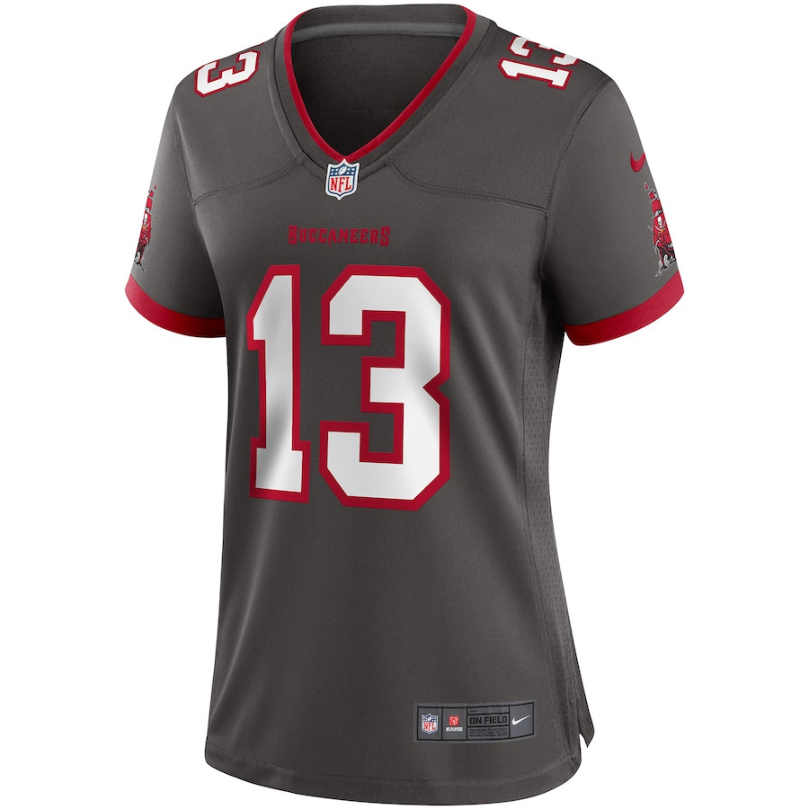 Alternative view of Mike Evans #13 Tampa Bay Buccaneers Alternate Game Jersey - Women's | Pewter