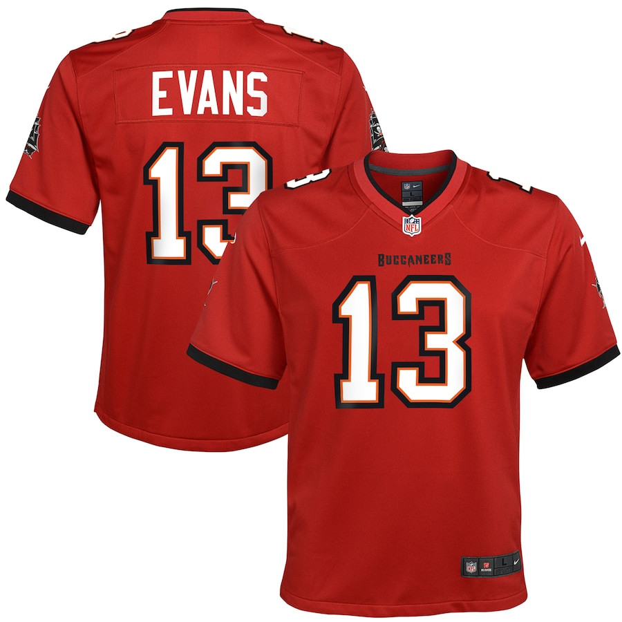 Mike Evans #13 Tampa Bay Buccaneers Game Jersey - Youth | Red