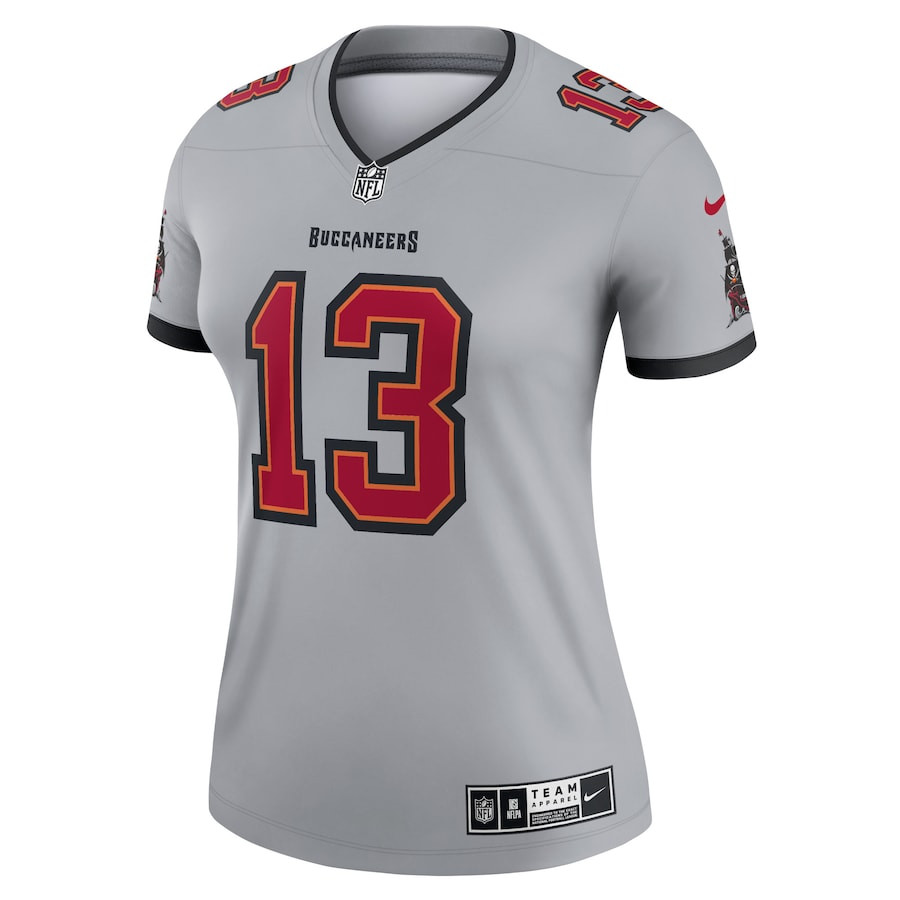 Alternative view of Mike Evans #13 Tampa Bay Buccaneers Inverted Legend Jersey - Women's | Gray