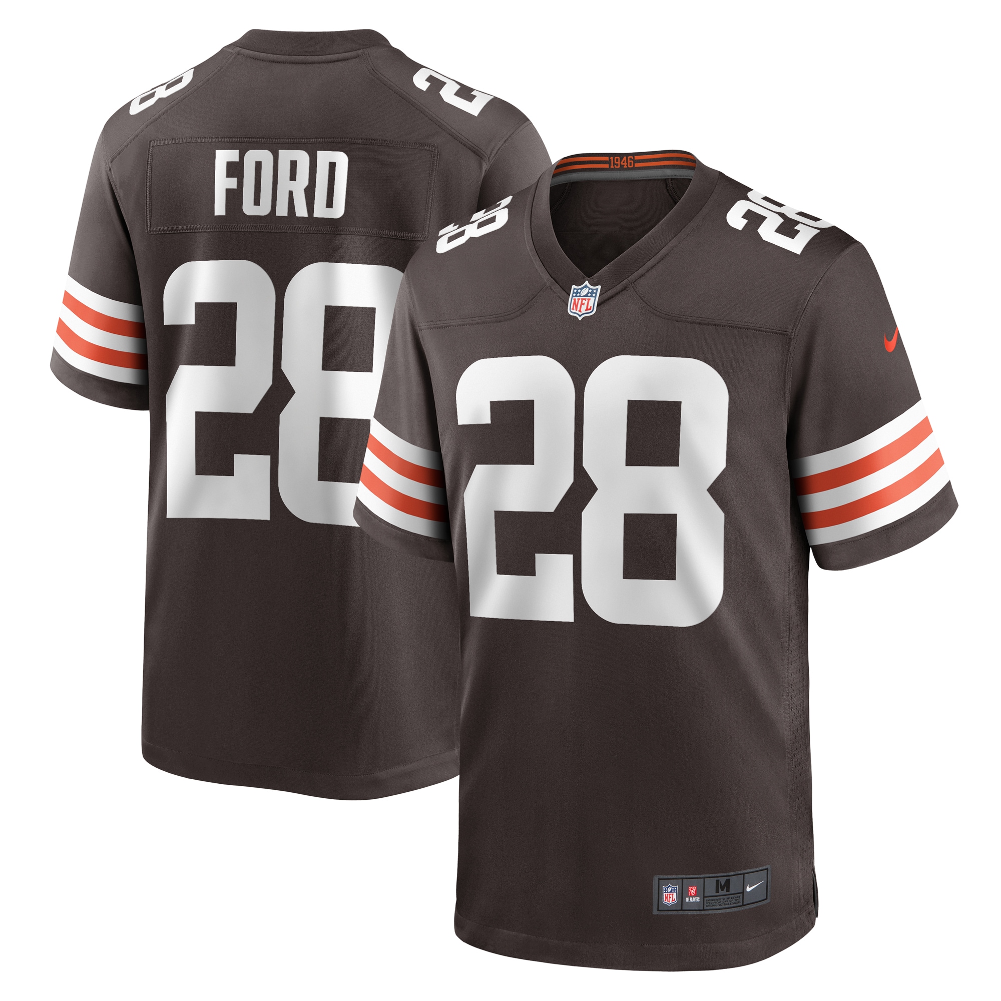 Mike Ford Cleveland Browns Game Jersey - Men's