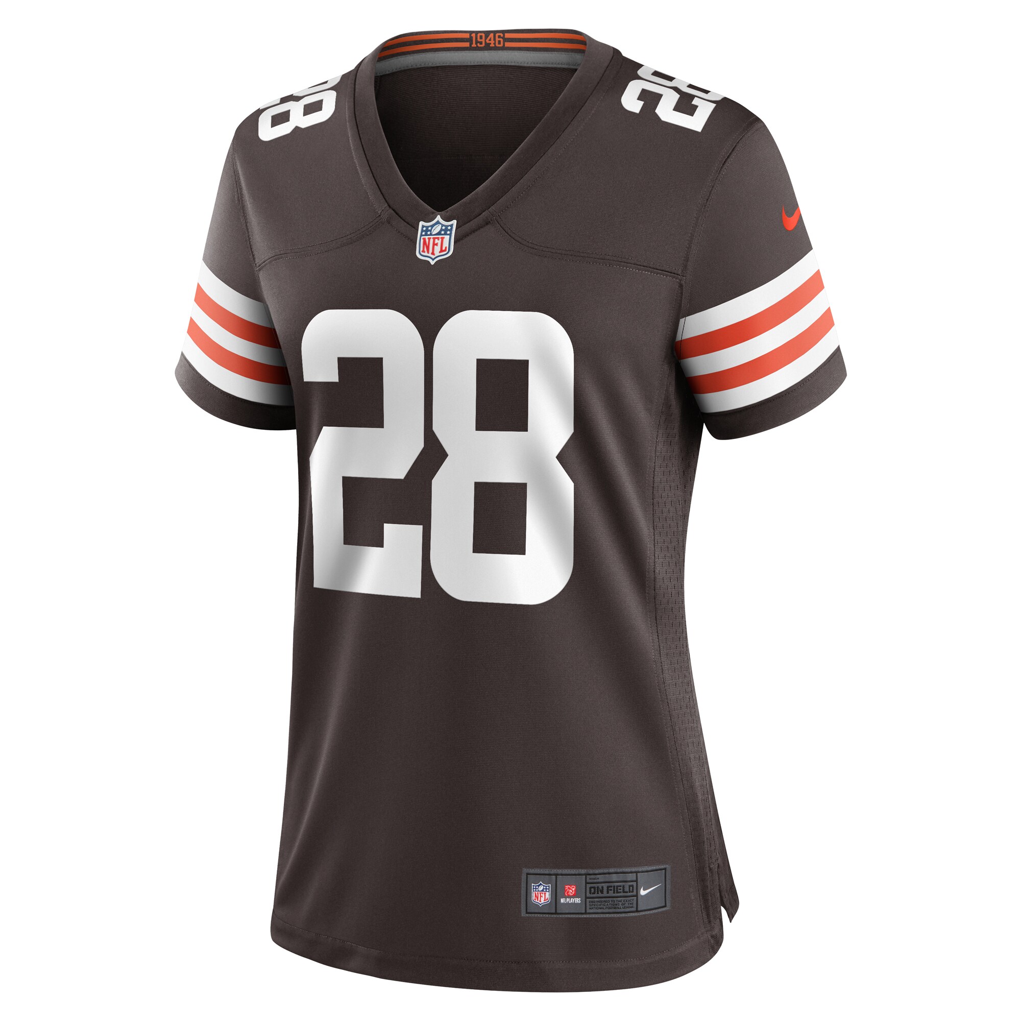 Alternative view of Mike Ford Cleveland Browns Game Jersey - Women's