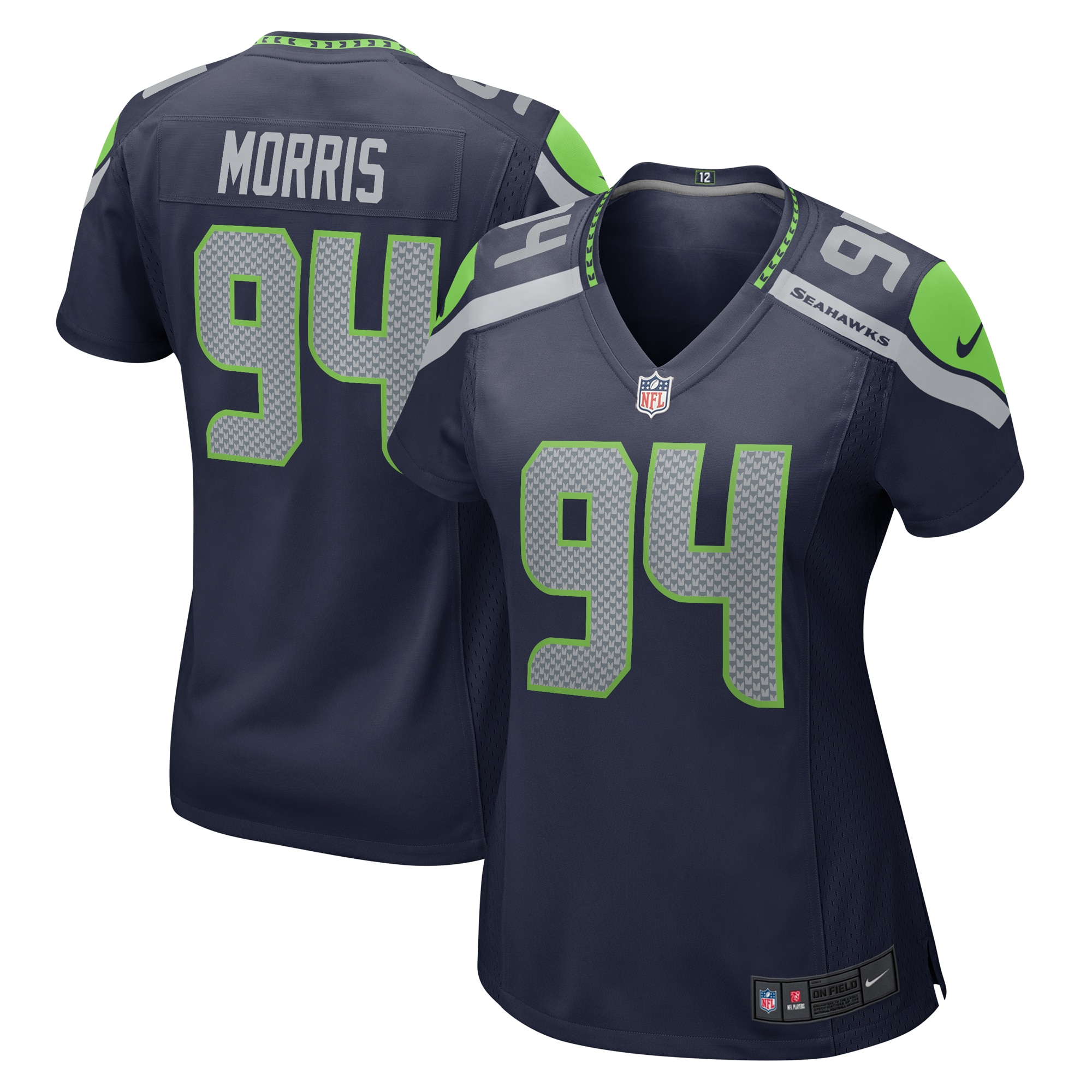 Mike Morris Seattle Seahawks Game Jersey - Women's