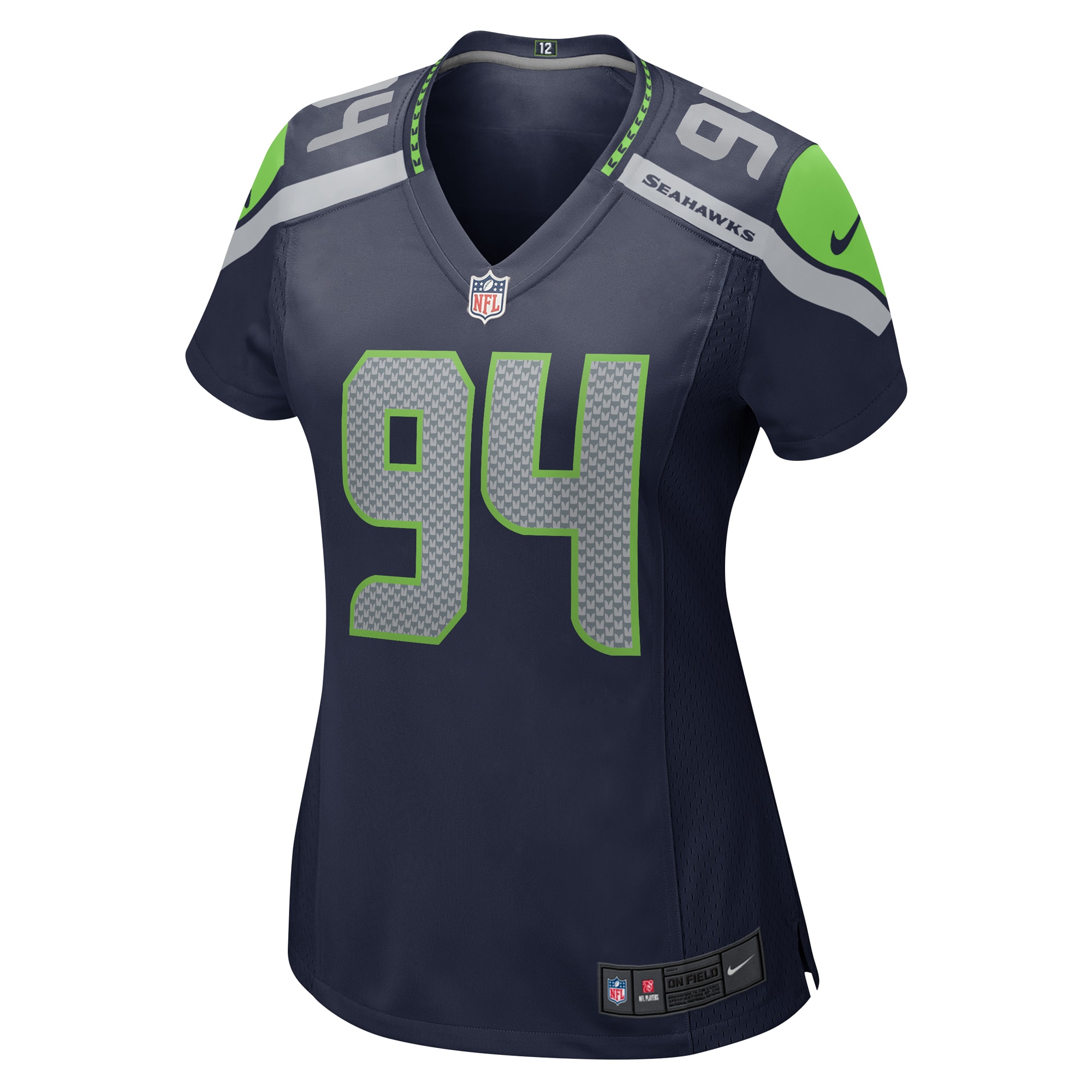 Alternative view of Mike Morris Seattle Seahawks Game Jersey - Women's