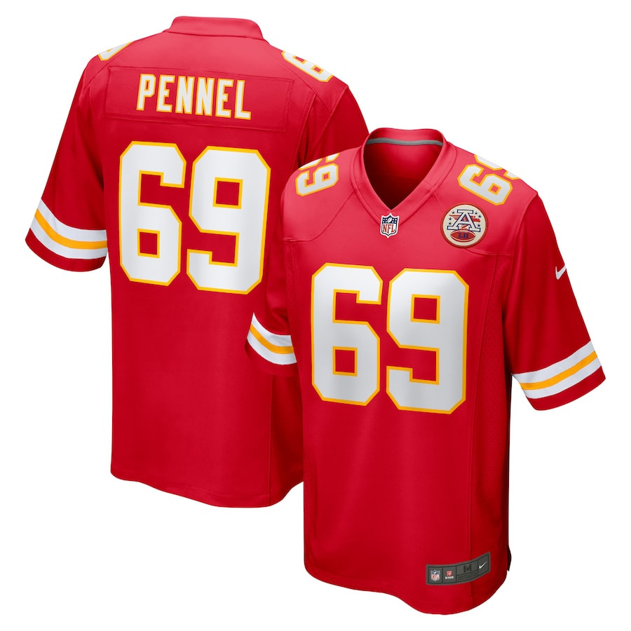 Mike Pennel #69 Kansas City Chiefs Game Jersey - Men's | Red