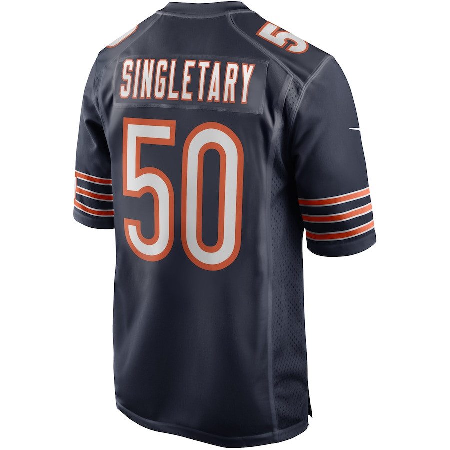 Mike Singletary #50 Chicago Bears Game Jersey - Men's | Navy - Image 3