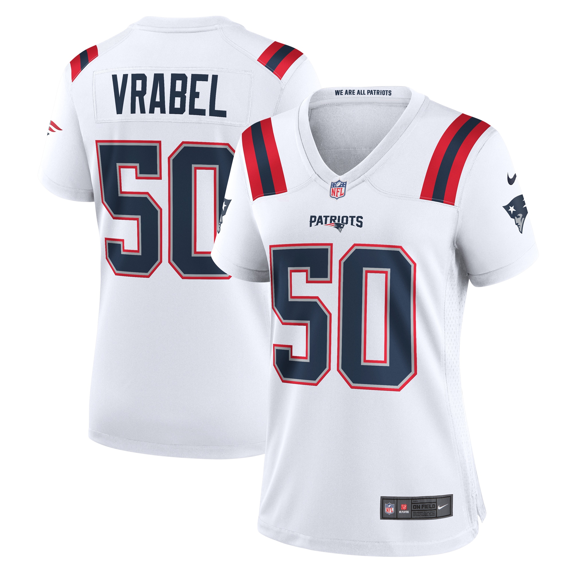Mike Vrabel New England Patriots Retired Player Game Jersey - Women's
