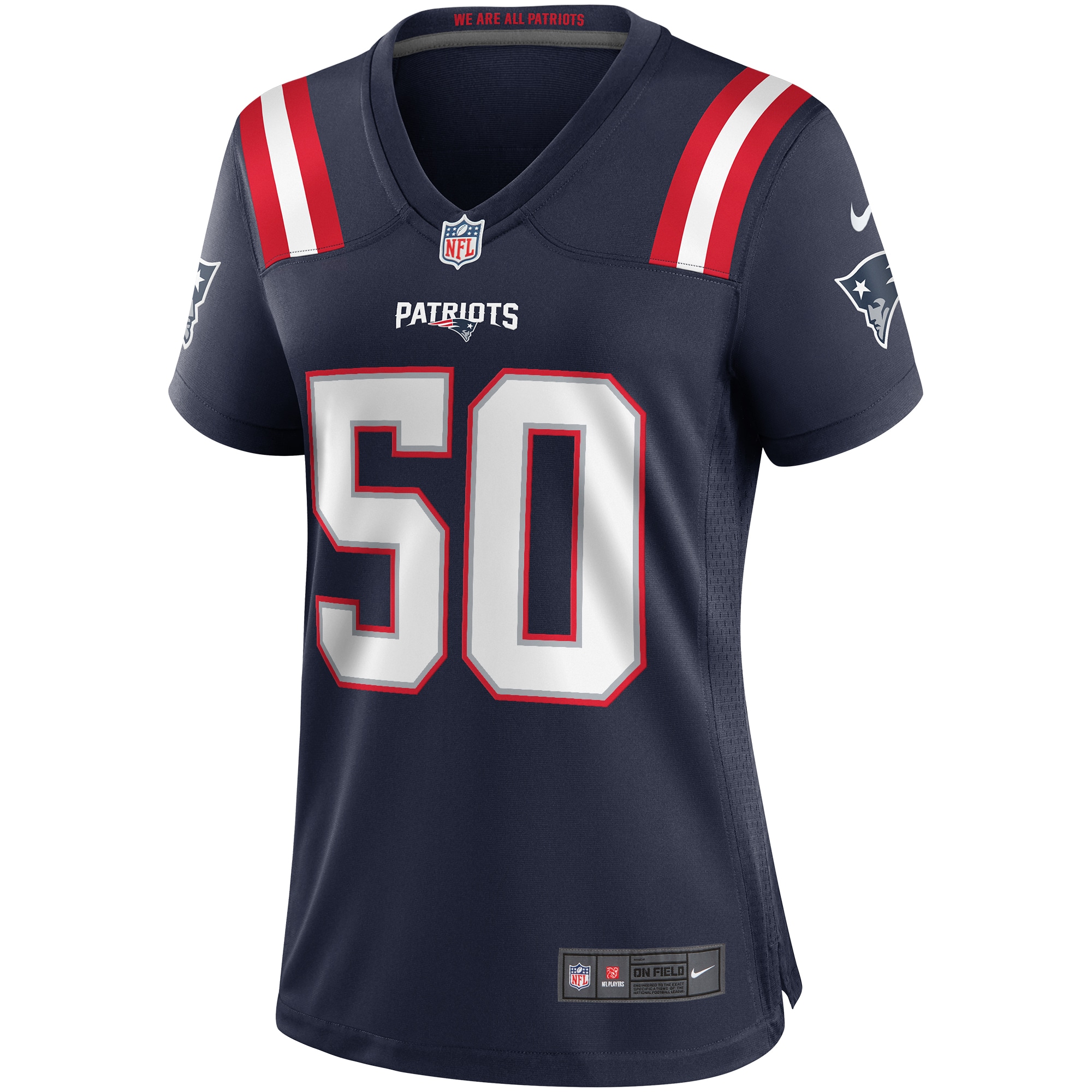 Alternative view of Mike Vrabel New England Patriots Retired Player Game Jersey - Women's