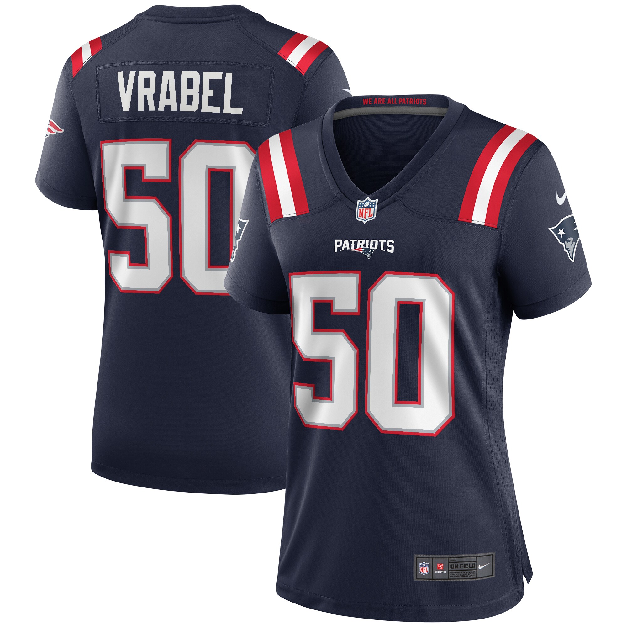 Mike Vrabel New England Patriots Retired Player Game Jersey - Women's