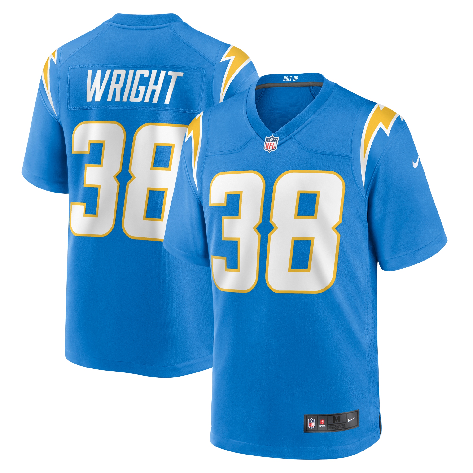 Milton Wright Los Angeles Chargers Game Jersey - Men's