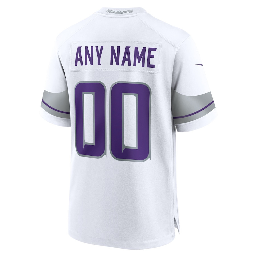 Minnesota Vikings Alternate Game Jersey - Men's | White - Image 3