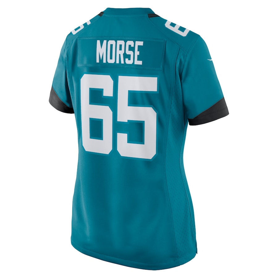 Mitch Morse #65 Jacksonville Jaguars Alternate Game Jersey - Women's | Teal - Image 3