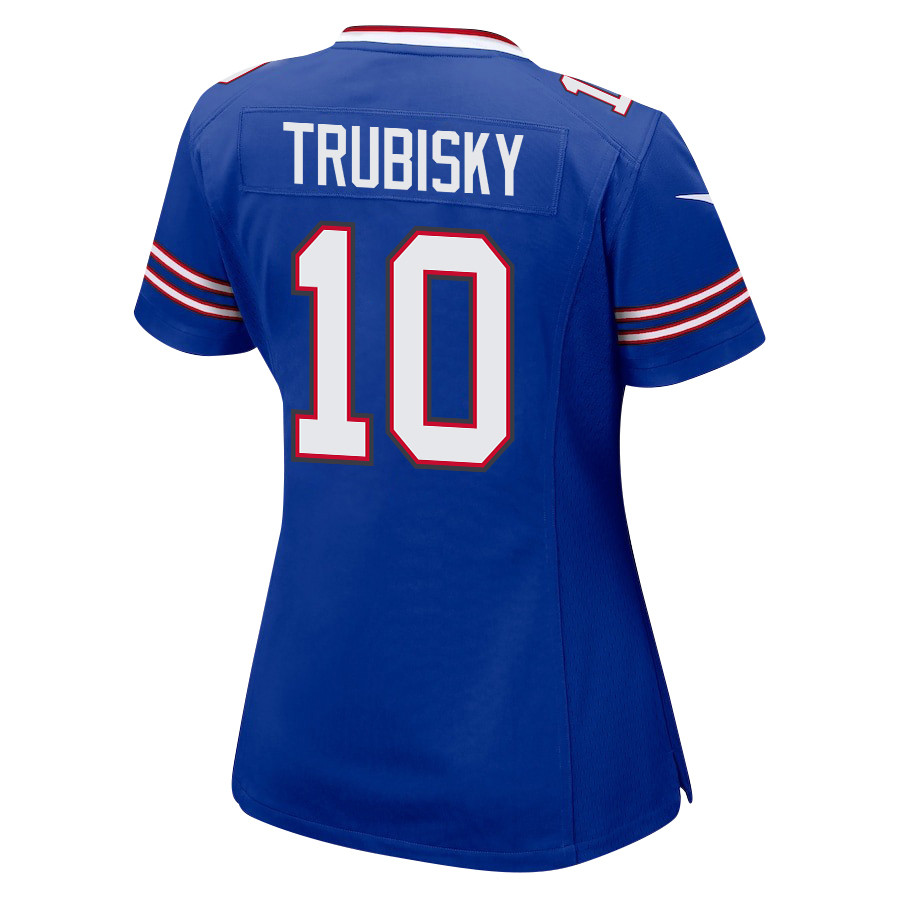 Alternative view of Mitch Trubisky #10 Buffalo Bills Game Jersey - Women's | Royal