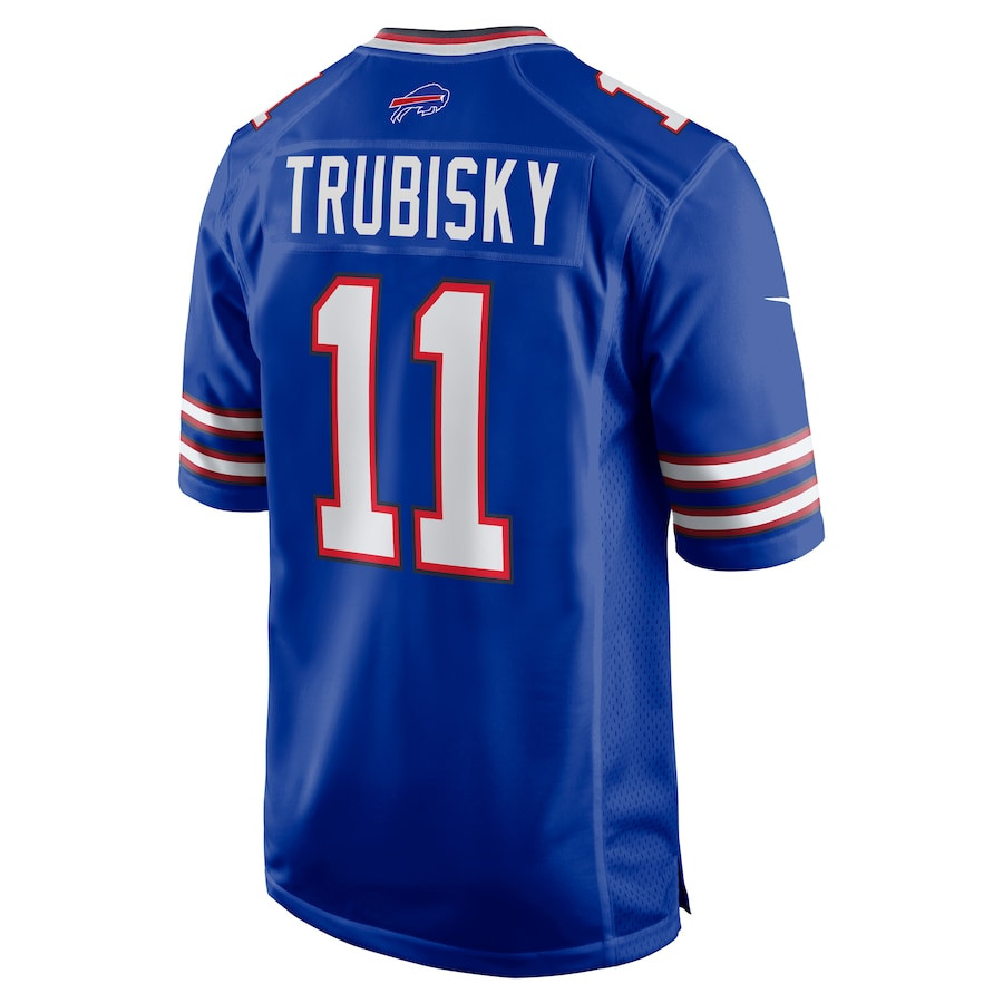 Mitchell Trubisky #11 Buffalo Bills Game Jersey - Men's | Royal - Image 3