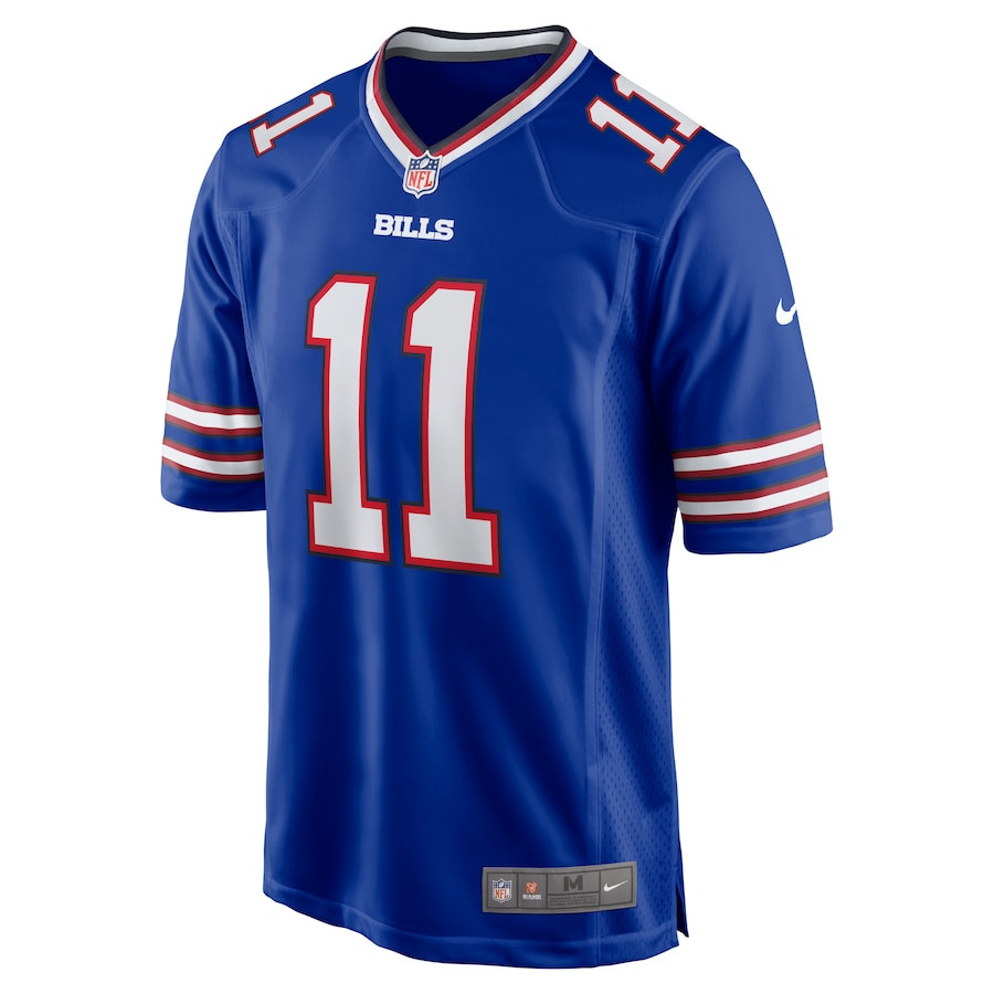 Alternative view of Mitchell Trubisky #11 Buffalo Bills Game Jersey - Men's | Royal
