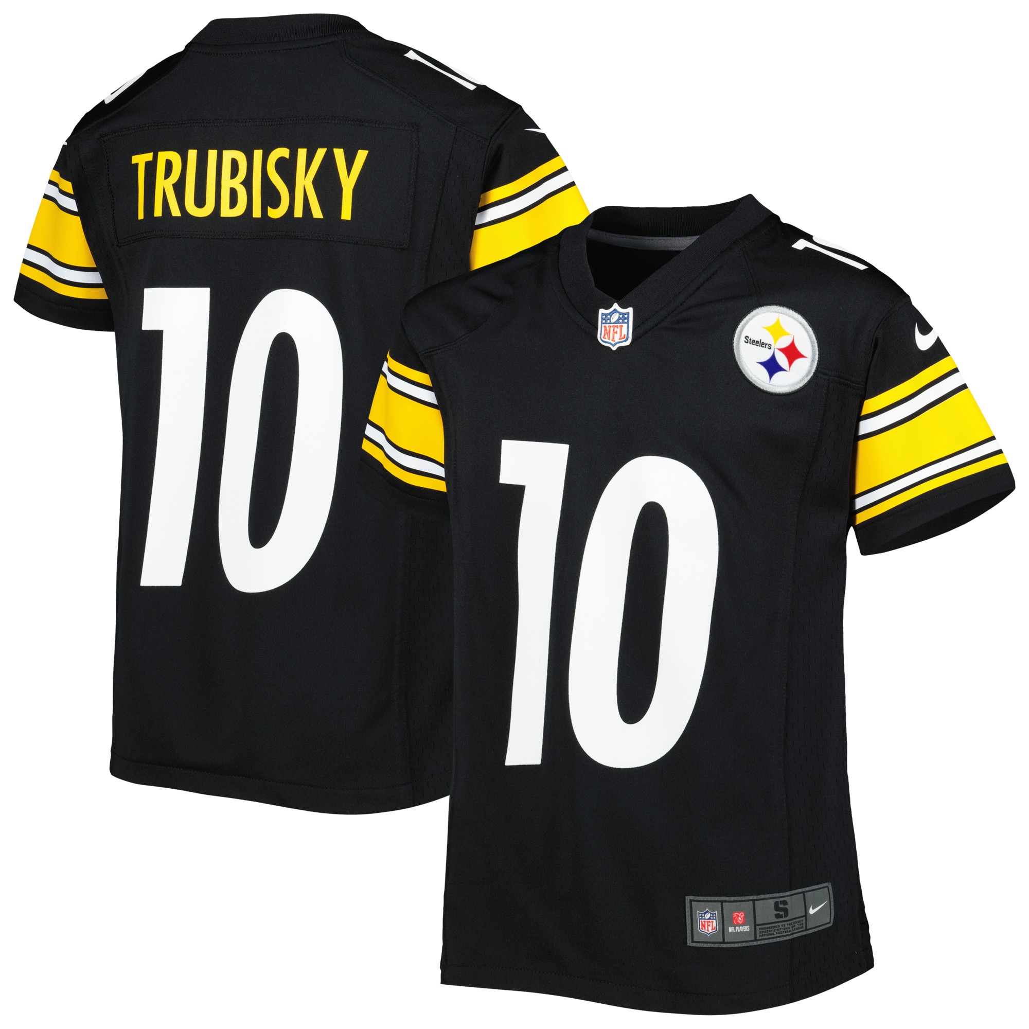 Mitchell Trubisky Pittsburgh Steelers Game Jersey - Youth