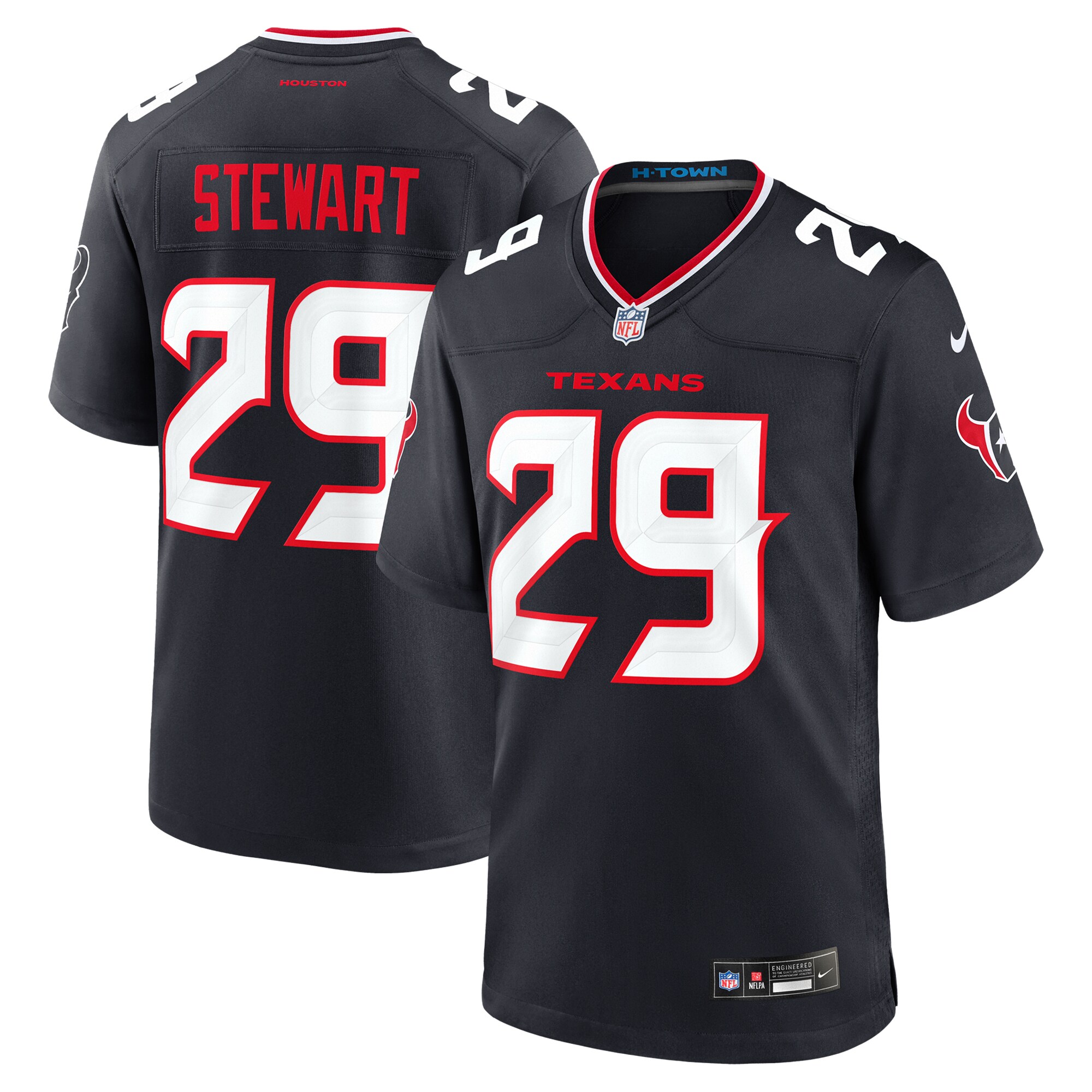 M.J. Stewart Houston Texans Game Jersey - Men's