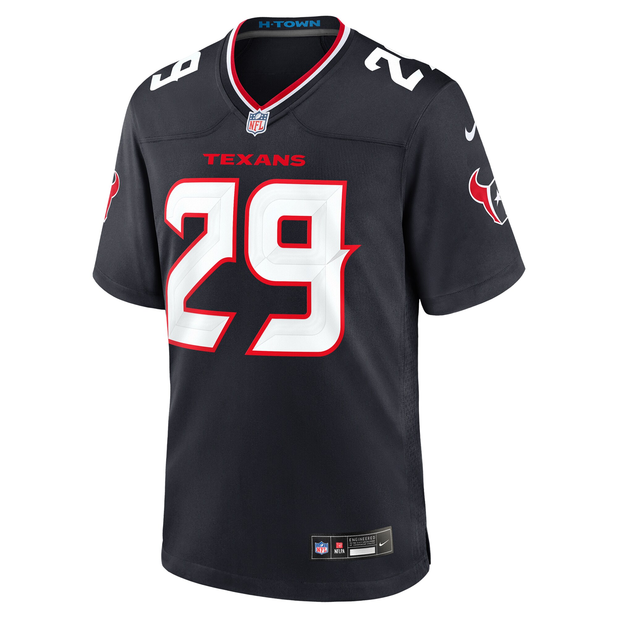 Alternative view of M.J. Stewart Houston Texans Game Jersey - Men's