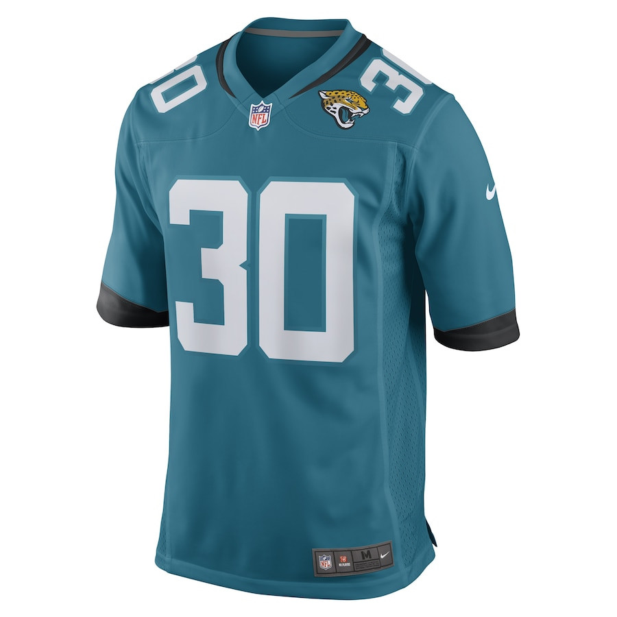 Alternative view of Montaric Brown #30 Jacksonville Jaguars Game Jersey - Men's | Teal