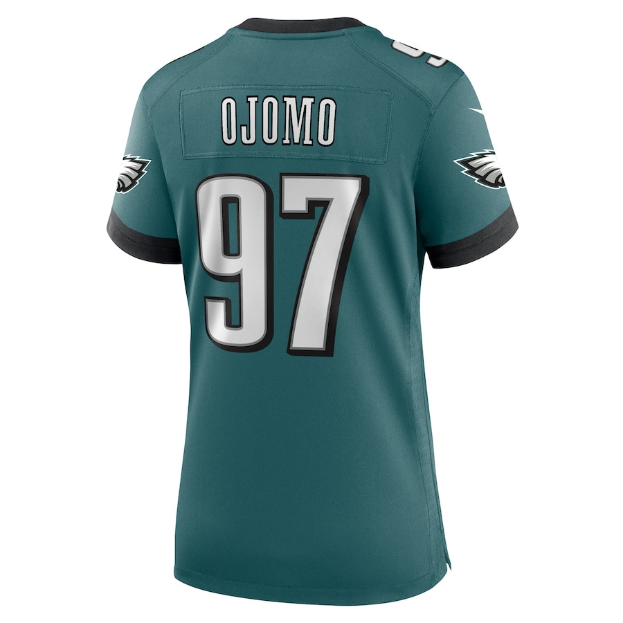 Moro Ojomo #97 Philadelphia Eagles Game Jersey - Women's | Midnight Green - Image 3