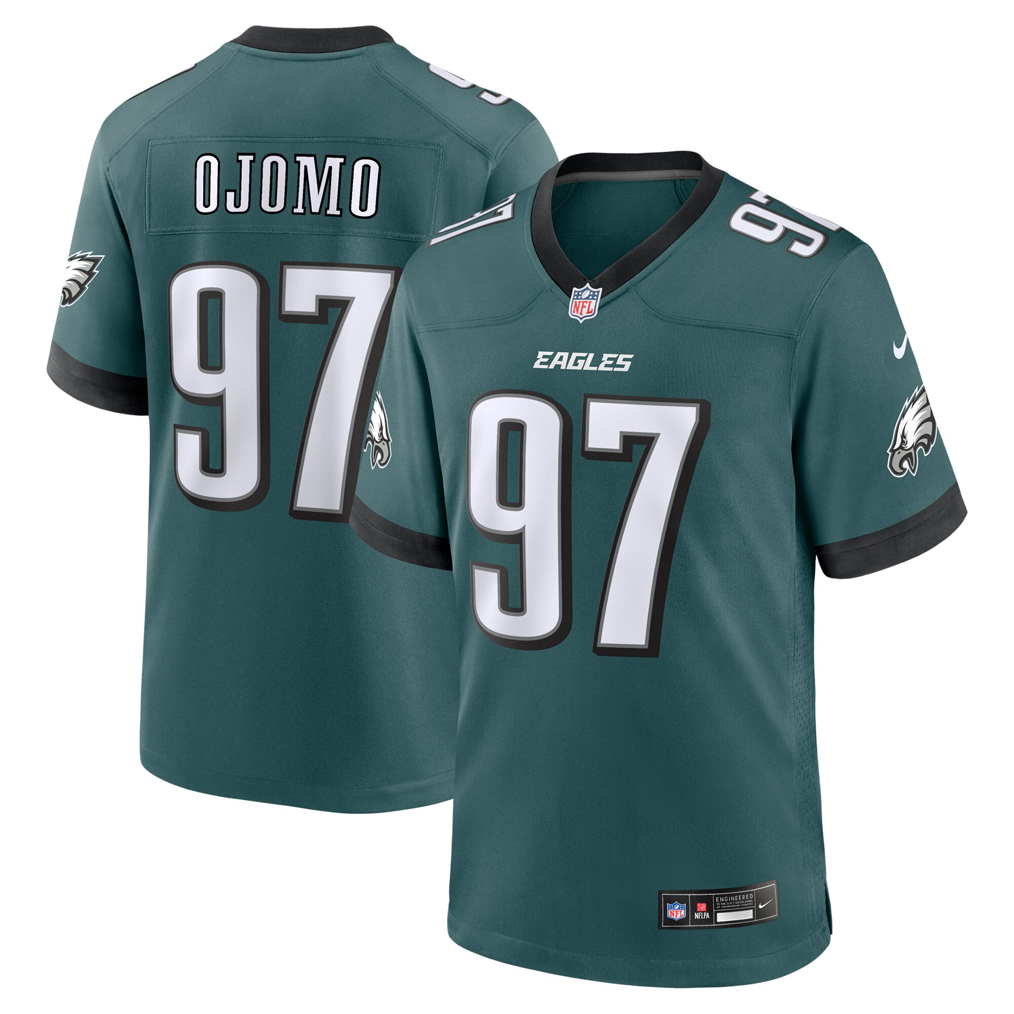 Moro Ojomo Philadelphia Eagles Game Jersey - Men's