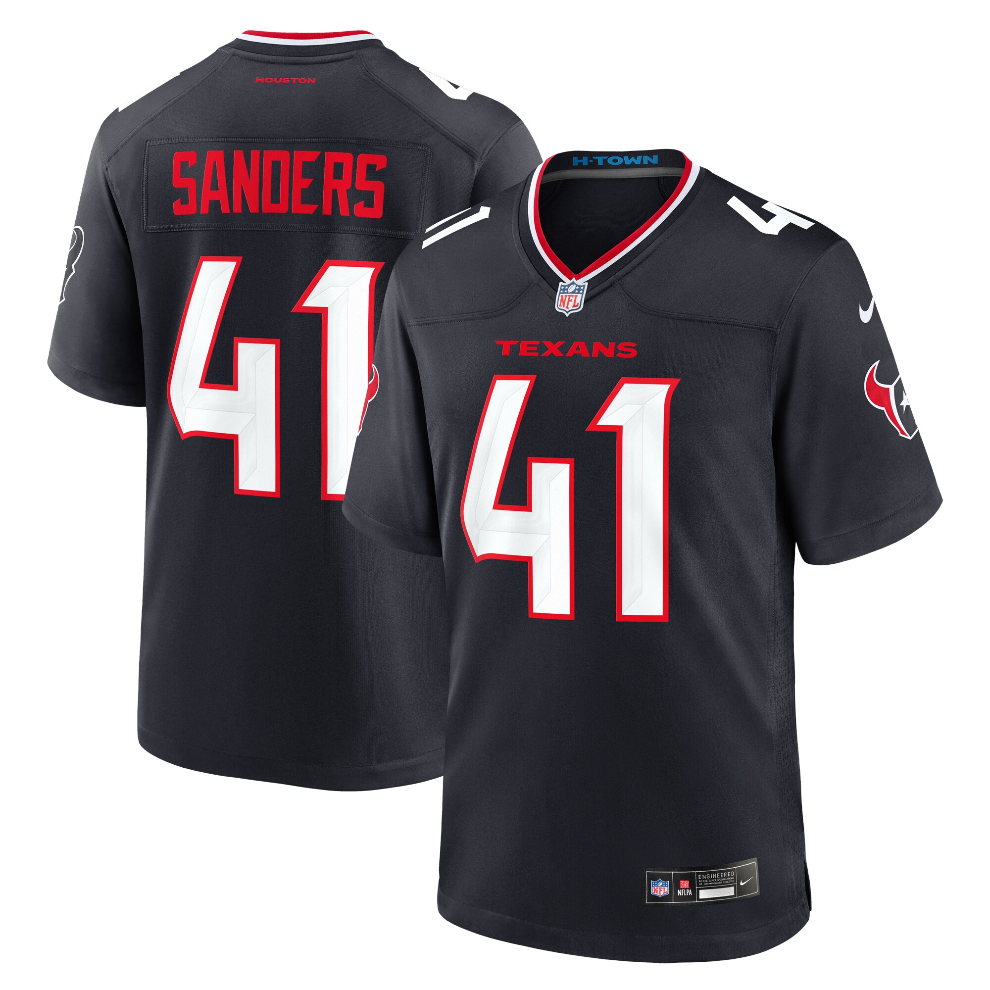 Myjai Sanders Houston Texans Game Jersey - Men's
