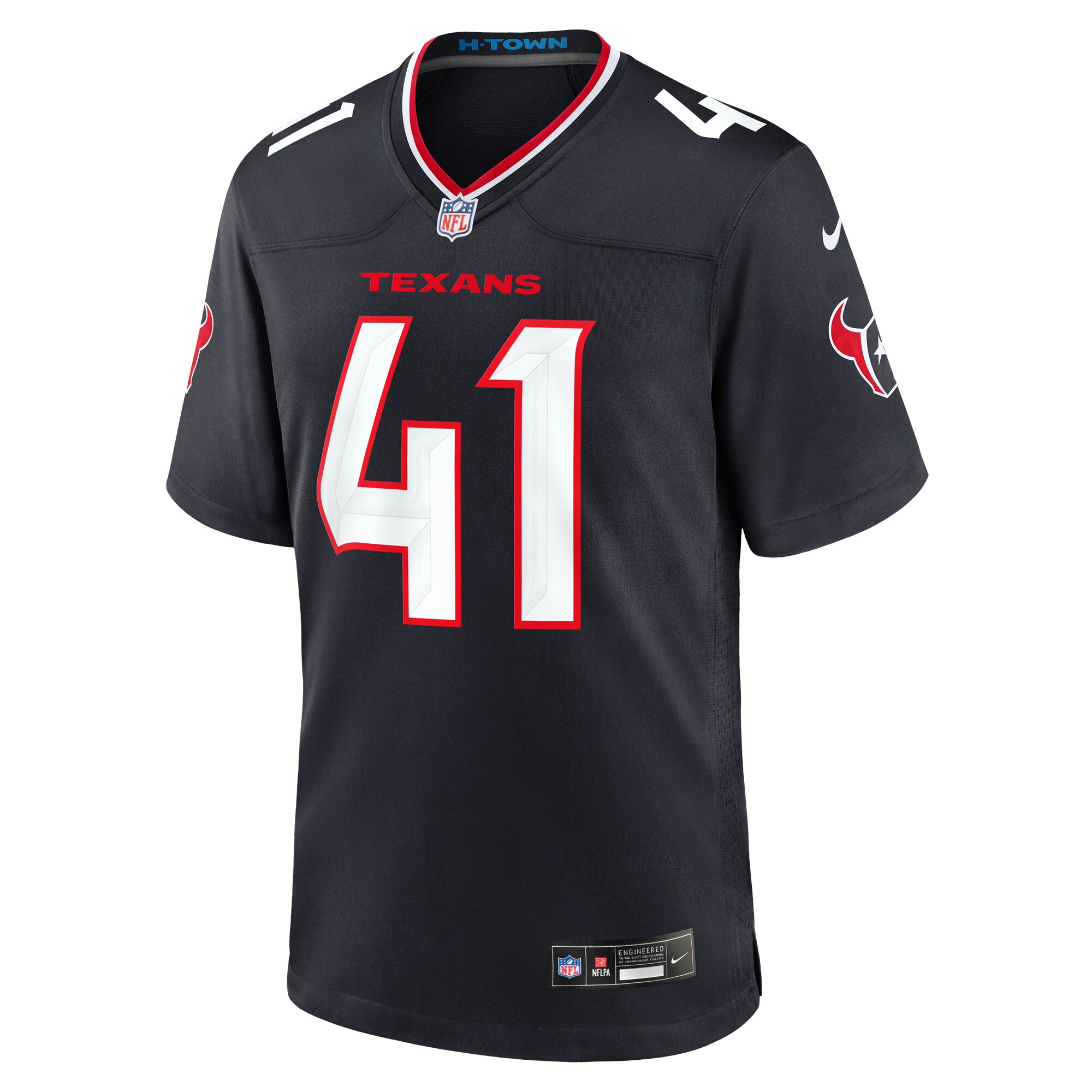 Alternative view of Myjai Sanders Houston Texans Game Jersey - Men's