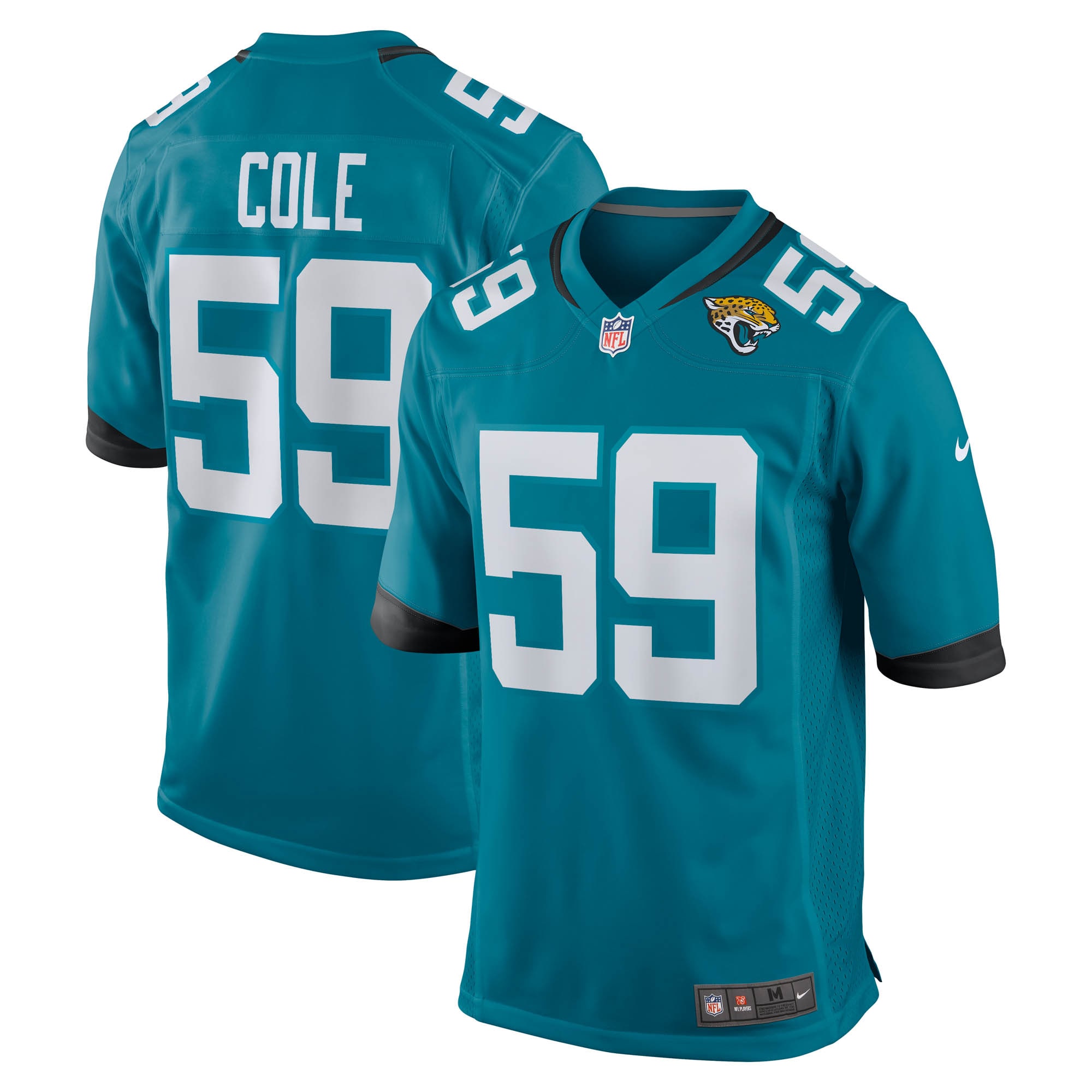 Myles Cole Jacksonville Jaguars Game Jersey - Men's