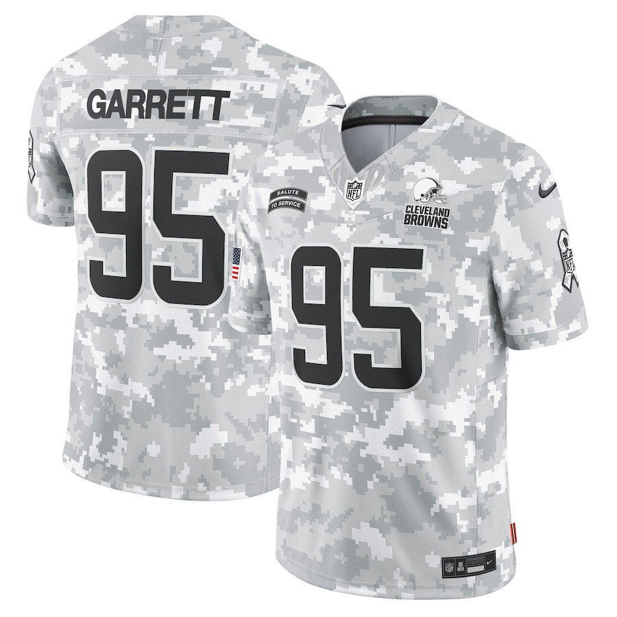 Myles Garrett #95 Cleveland Browns Salute To Service Limited Jersey - Men's | Arctic Camo
