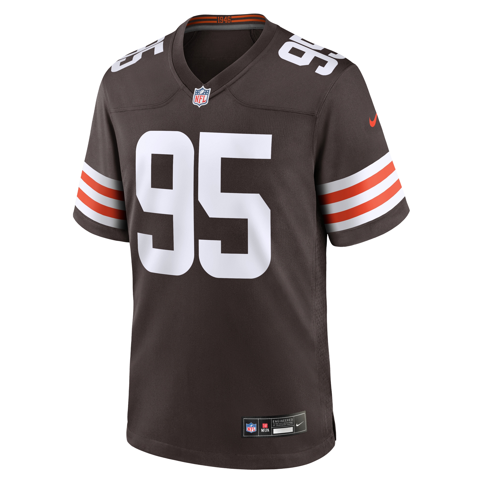 Alternative view of Myles Garrett Cleveland Browns Game Jersey - Men's