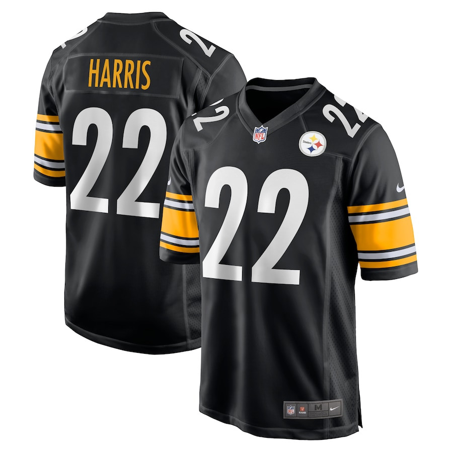 Najee Harris #22 Pittsburgh Steelers Game Jersey - Men's | Black