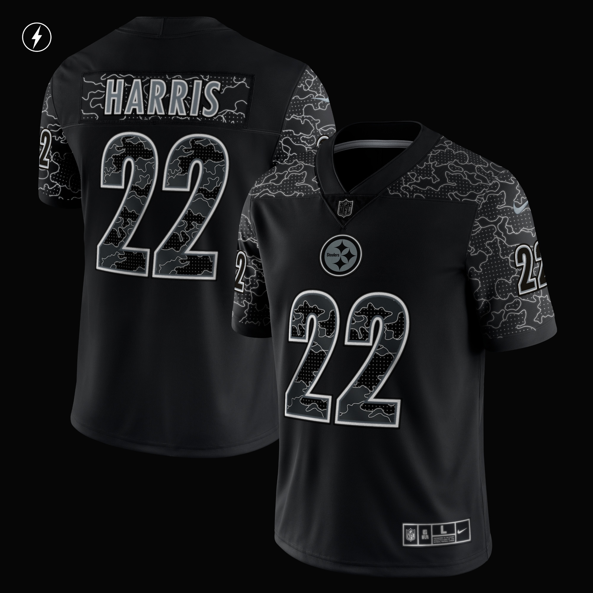 Alternative view of Najee Harris Pittsburgh Steelers Limited Jersey - Men's