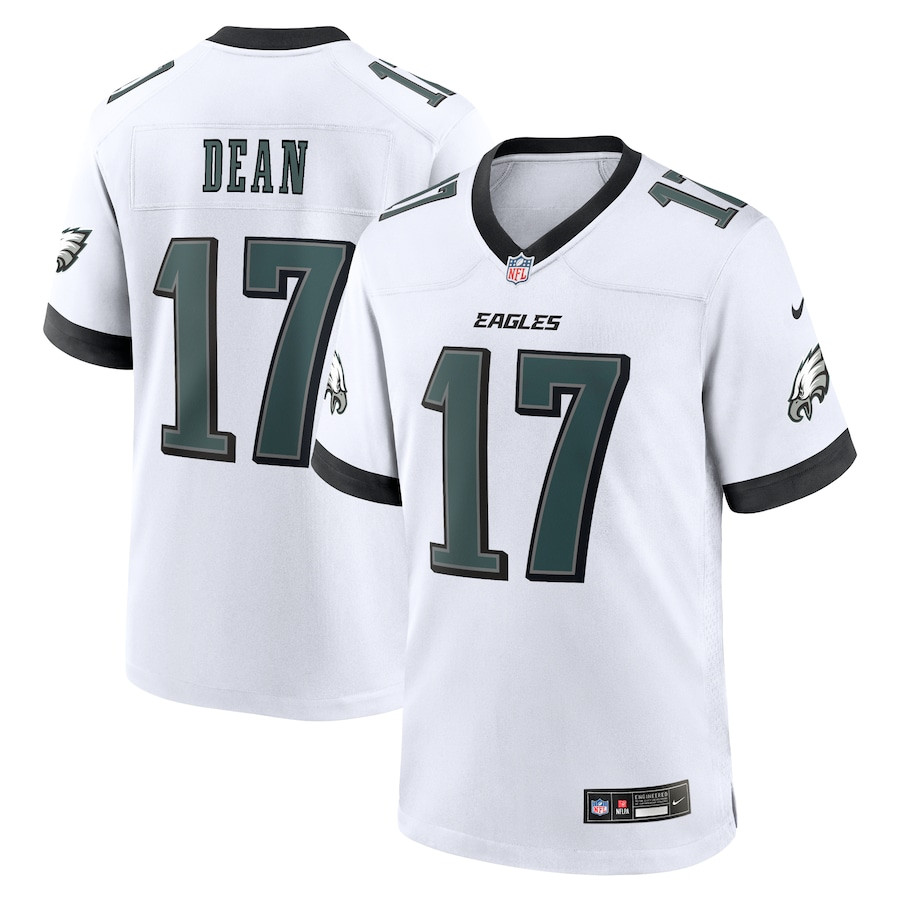 Nakobe Dean #17 Philadelphia Eagles Game Jersey - Men's | White