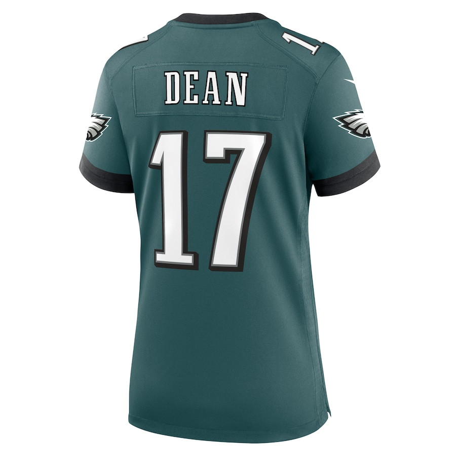 Nakobe Dean #17 Philadelphia Eagles Game Jersey - Women's | Midnight Green - Image 3