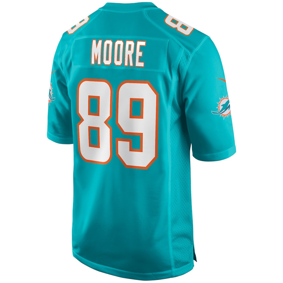 Nat Moore #89 Miami Dolphins Game Jersey - Men's | Aqua - Image 3