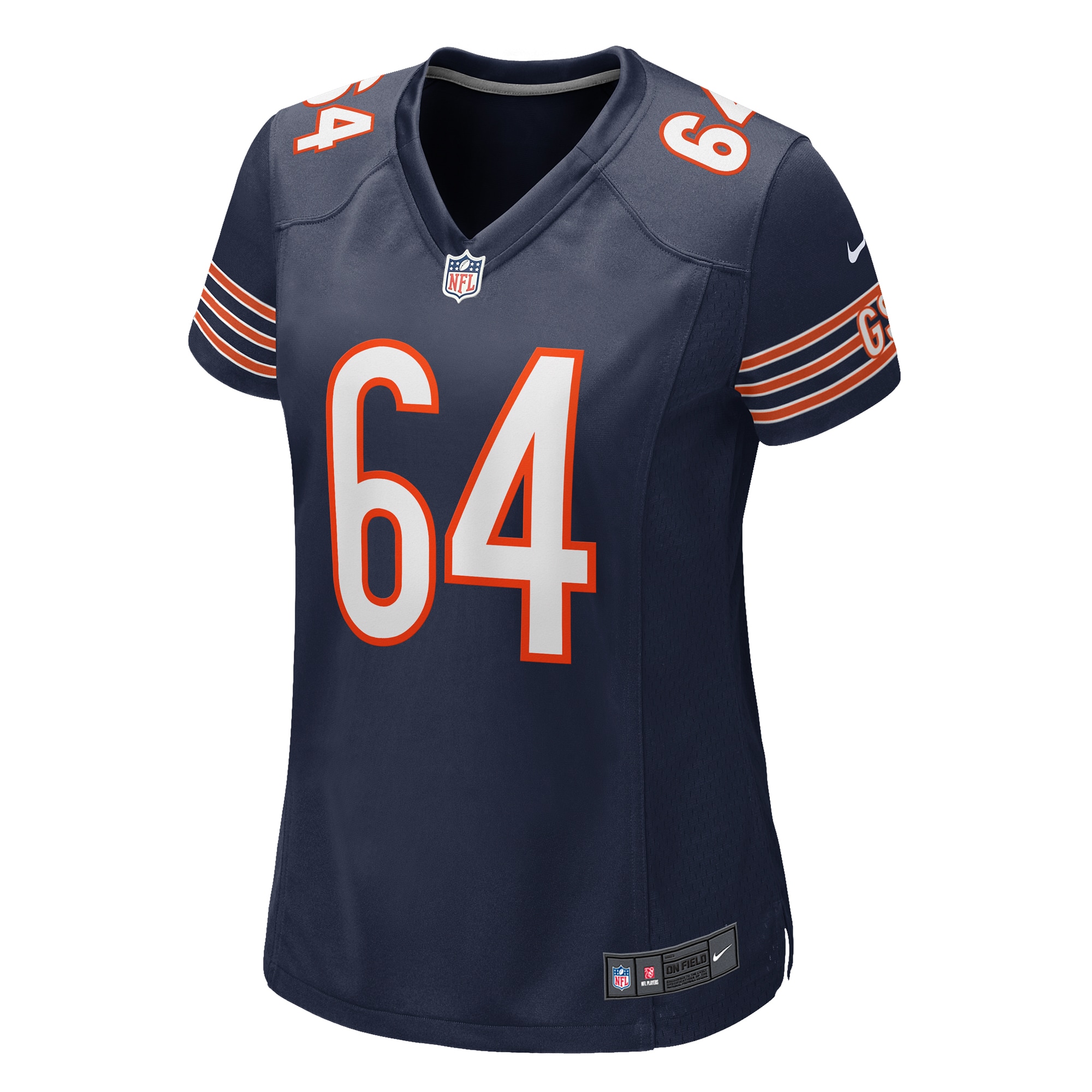 Alternative view of Nate Davis Chicago Bears Game Jersey - Women's