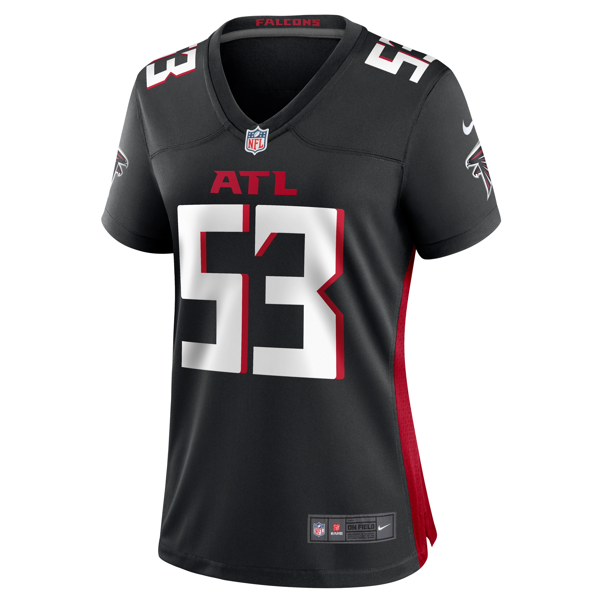 Alternative view of Nate Landman Atlanta Falcons Game Jersey - Women's