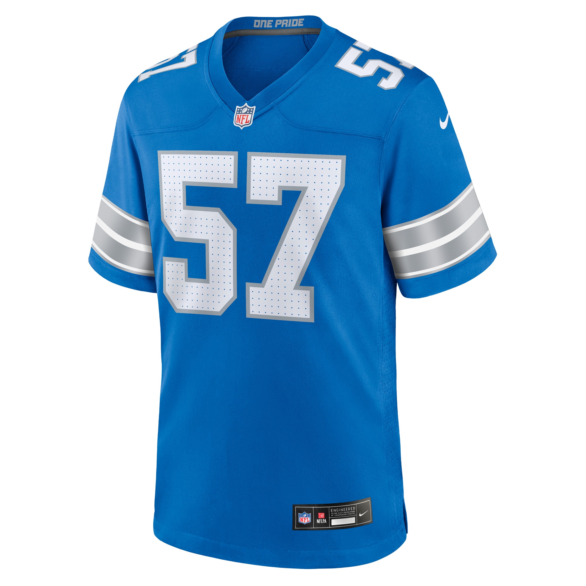 Alternative view of Nate Lynn Detroit Lions Game Jersey - Men's