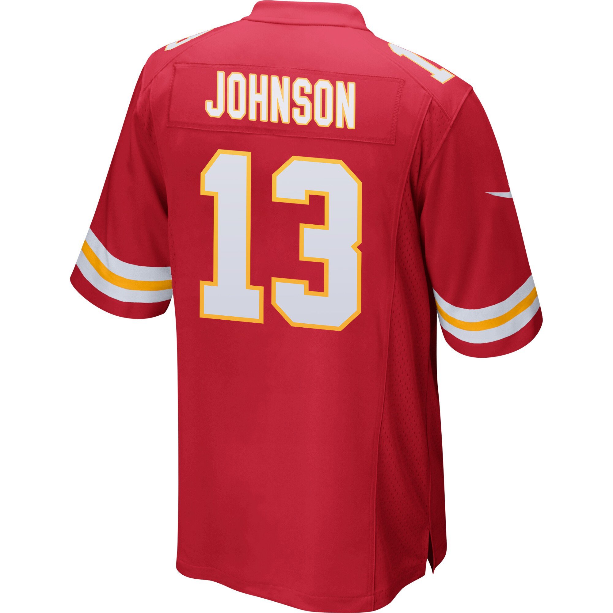 Nazeeh Johnson #13 Kansas City Chiefs Game Jersey - Men's | Red - Image 3
