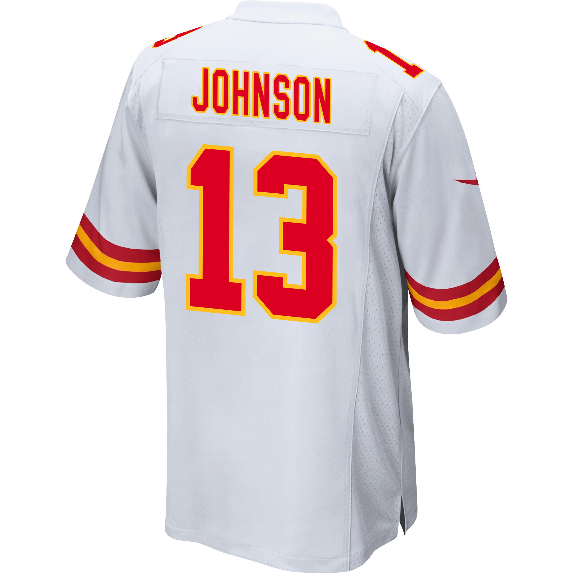 Nazeeh Johnson #13 Kansas City Chiefs Super Bowl LVIII Patch Game Jersey - Men's | White - Image 3