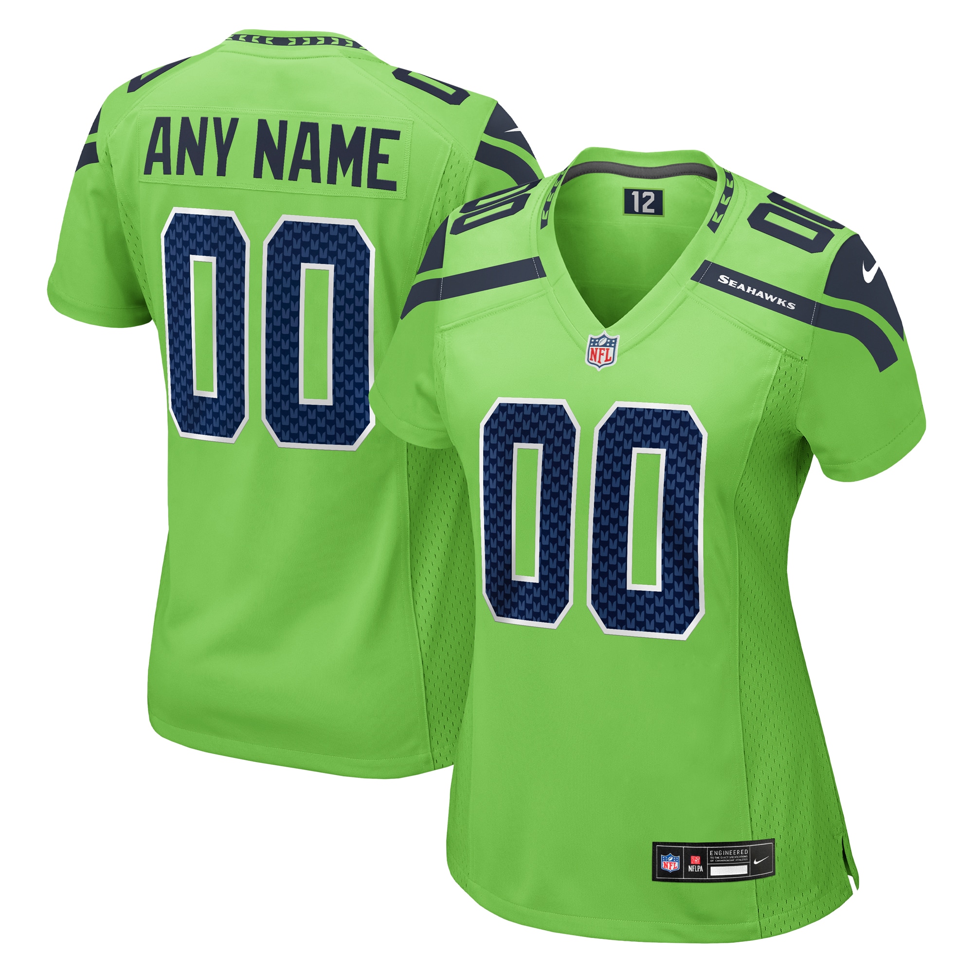 Neon Seattle Seahawks Alternate Game Jersey - Women's