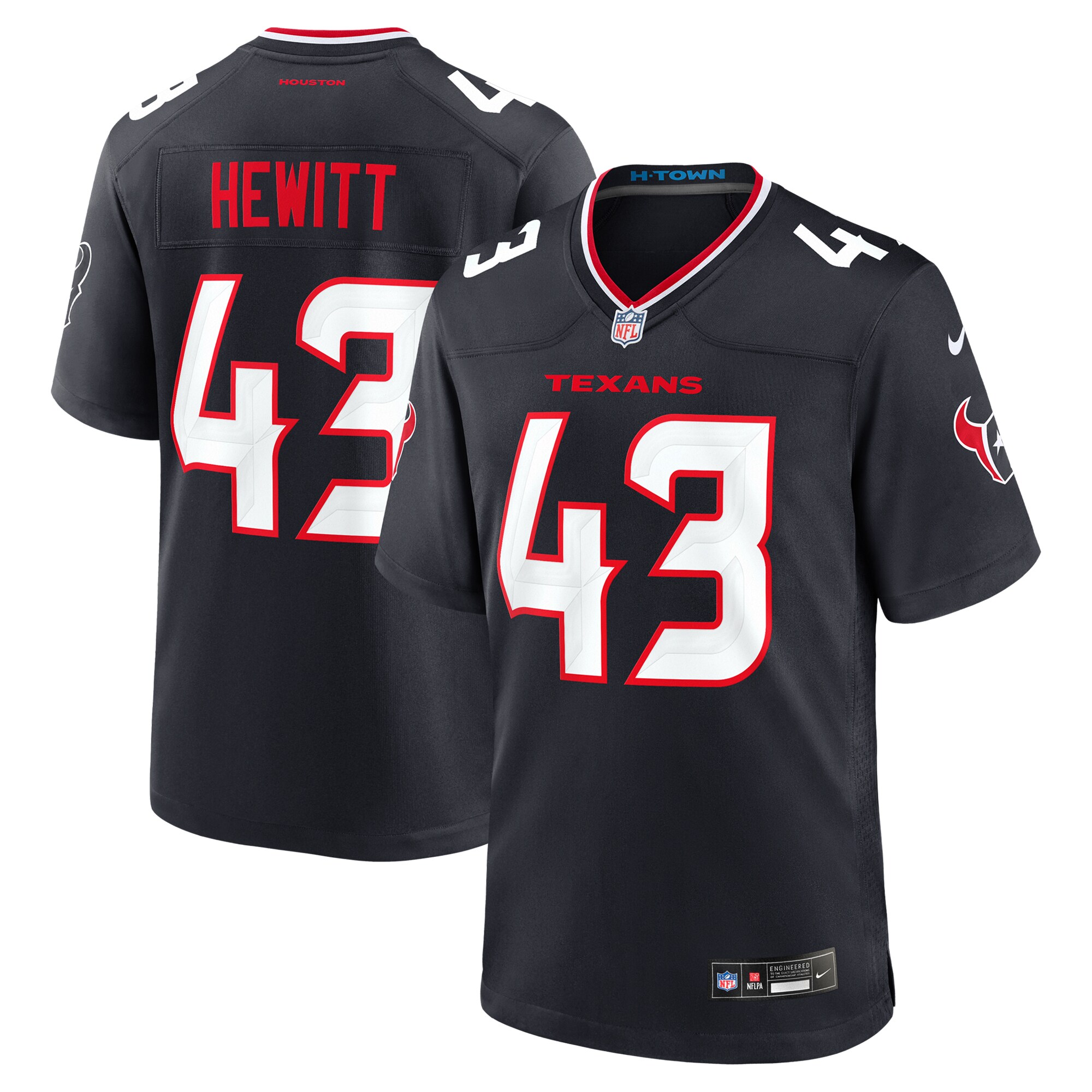 Neville Hewitt Houston Texans Game Jersey - Men's