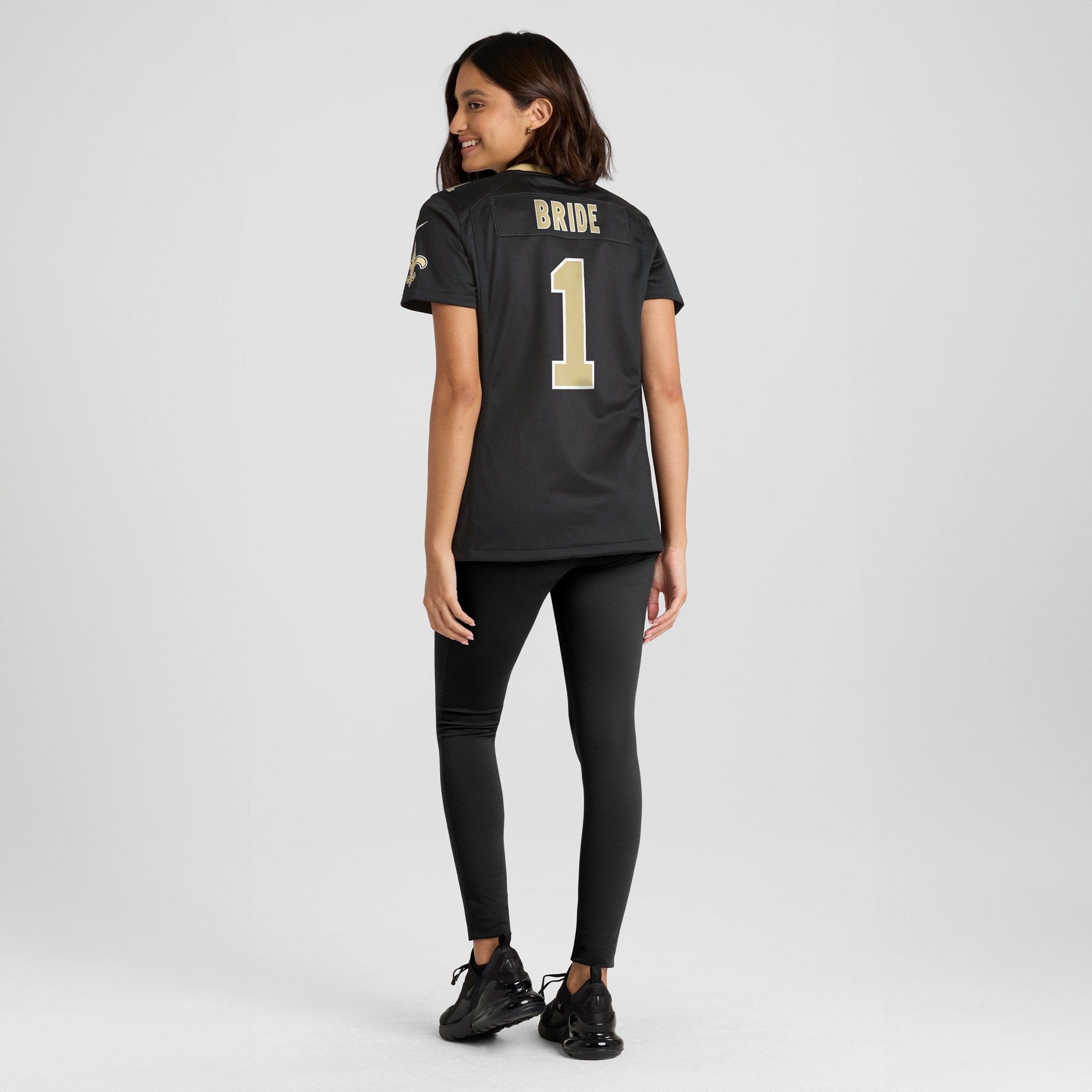 New Orleans Saints Number #1 New Orleans Saints Game Jersey - Women's - Image 5