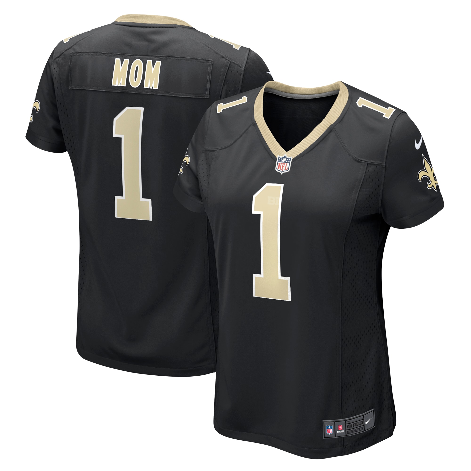 New Orleans Saints Number #1 New Orleans Saints Game Jersey - Women's