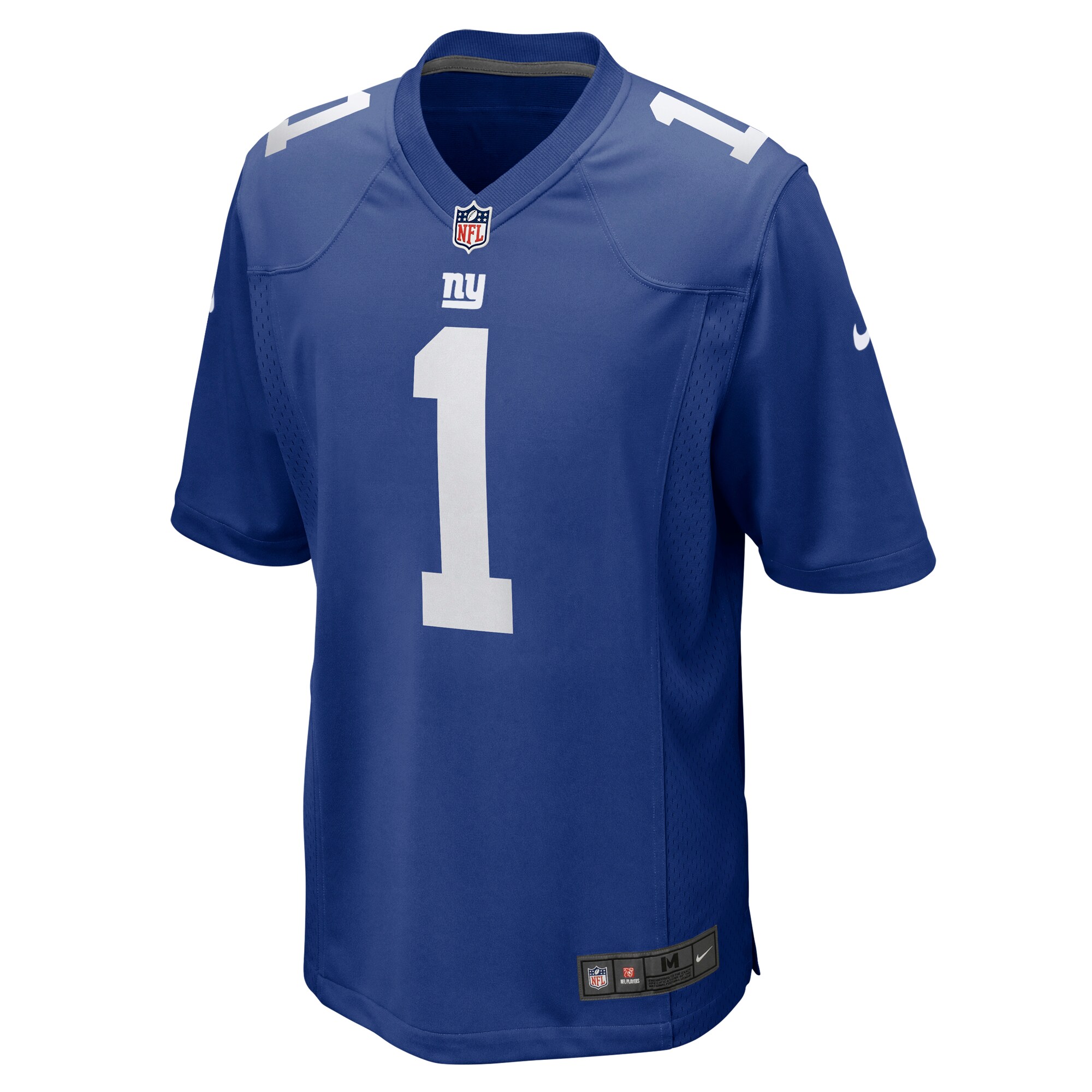 Alternative view of New York Giants Number #1 New York Giants Game Jersey - Men's