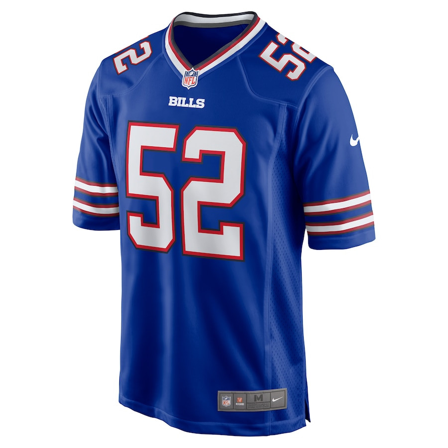 Alternative view of Nicholas Morrow #52 Buffalo Bills Game Jersey - Men's | Royal