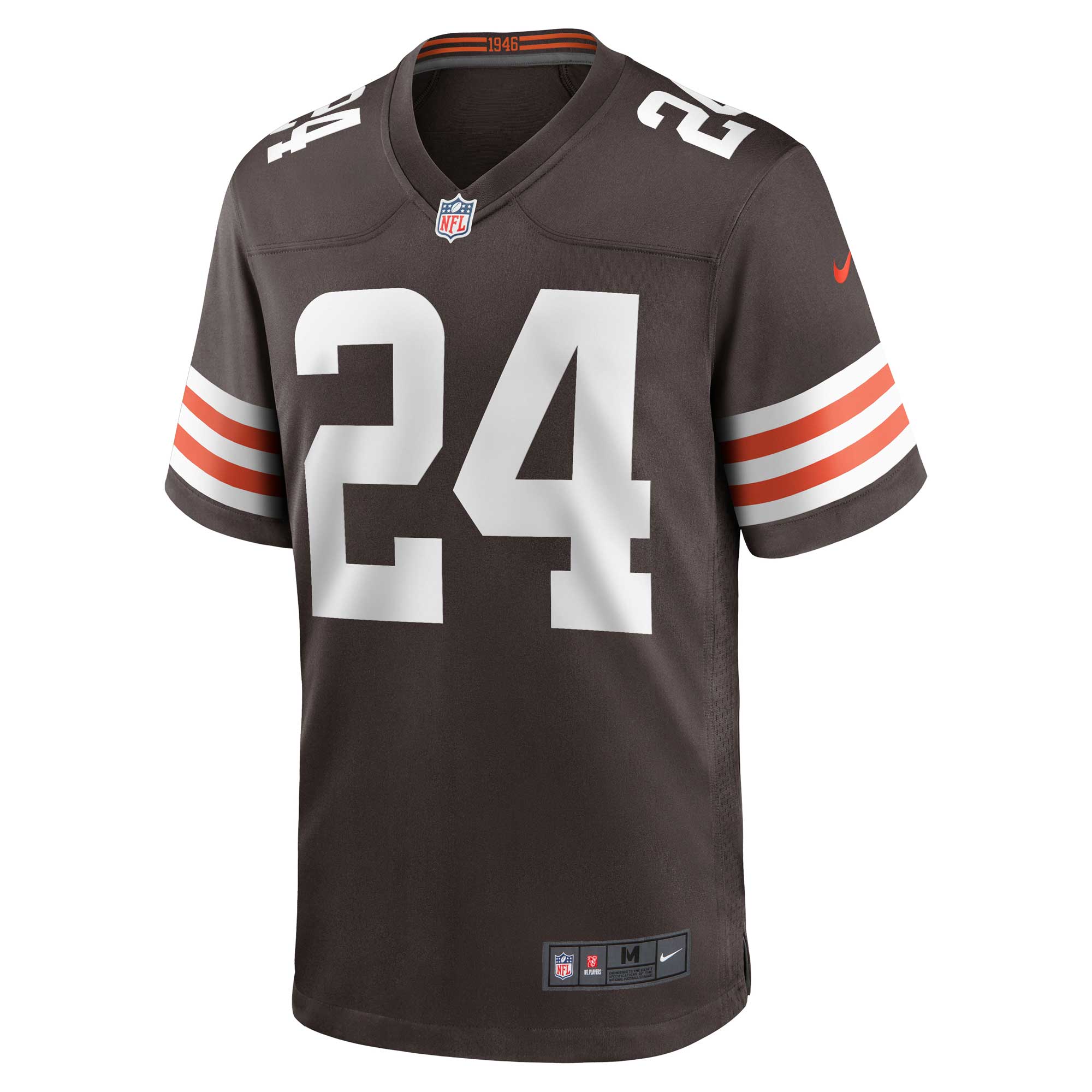 Alternative view of Nick Chubb Cleveland Browns Game Jersey - Men's