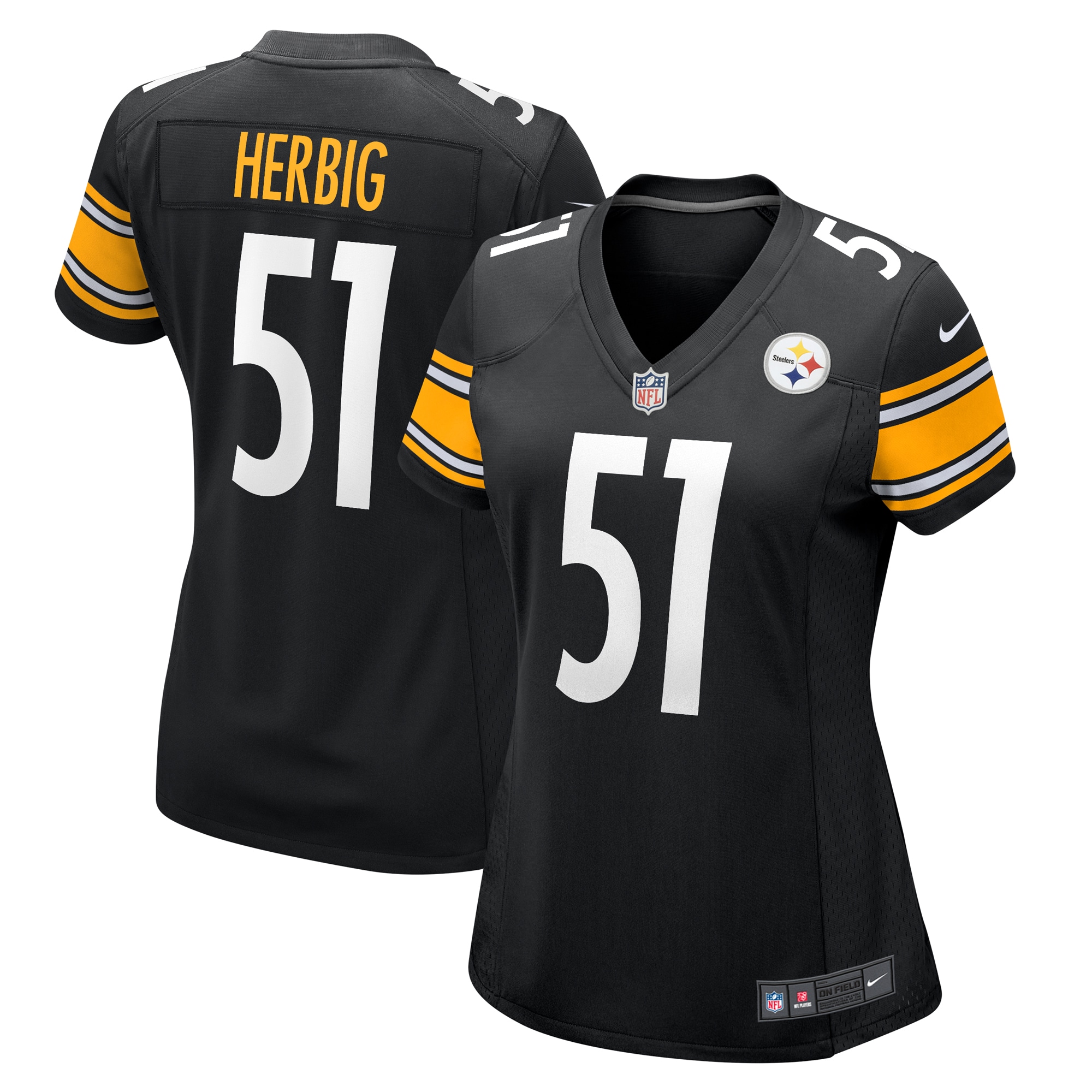 Nick Herbig Pittsburgh Steelers Game Jersey - Women's