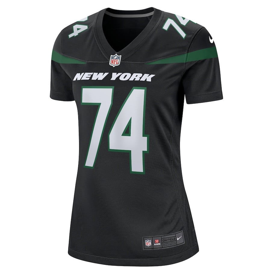 Alternative view of Nick Mangold #74 New York Jets Game Jersey - Women's | Black