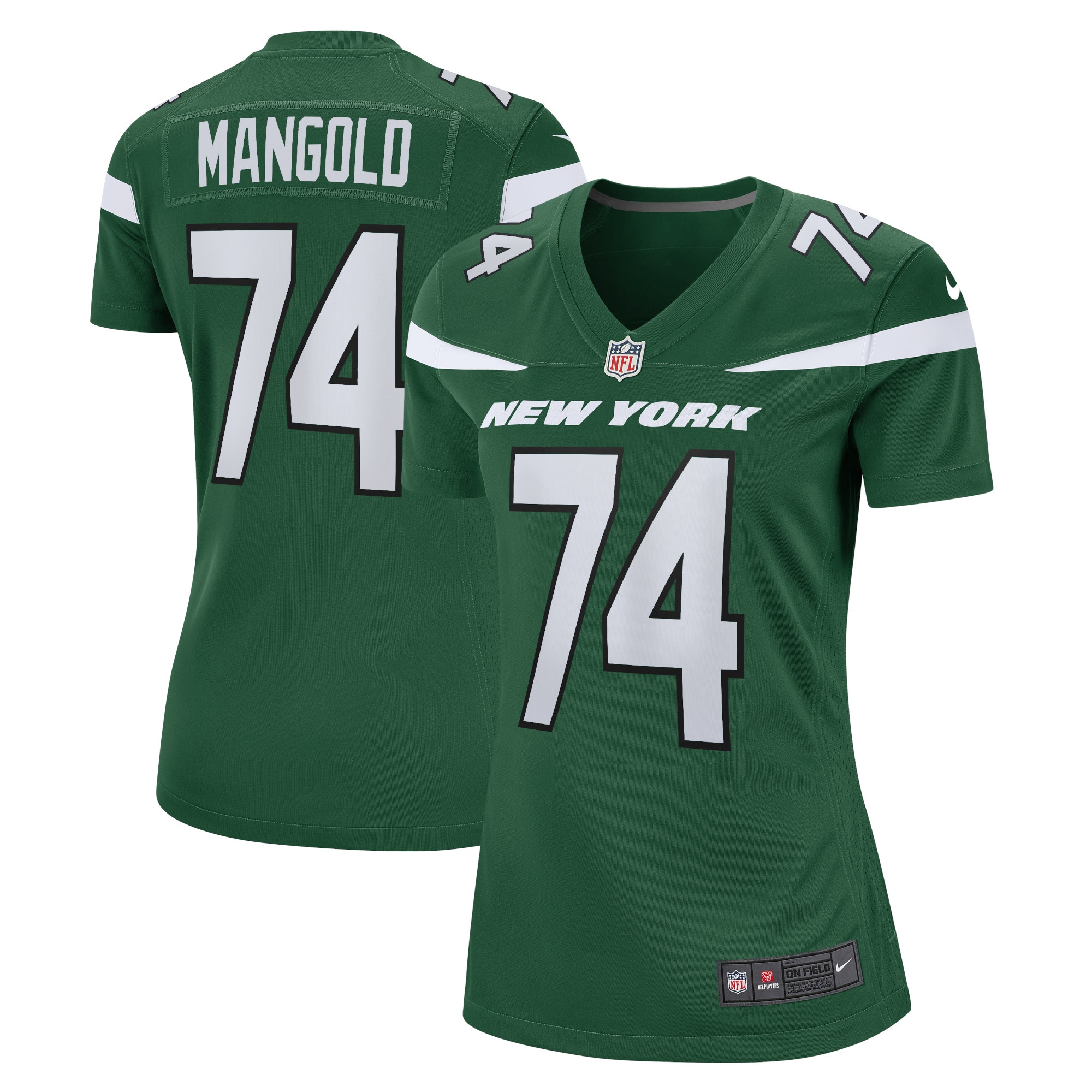 Nick Mangold New York Jets Retired Player Game Jersey - Women's