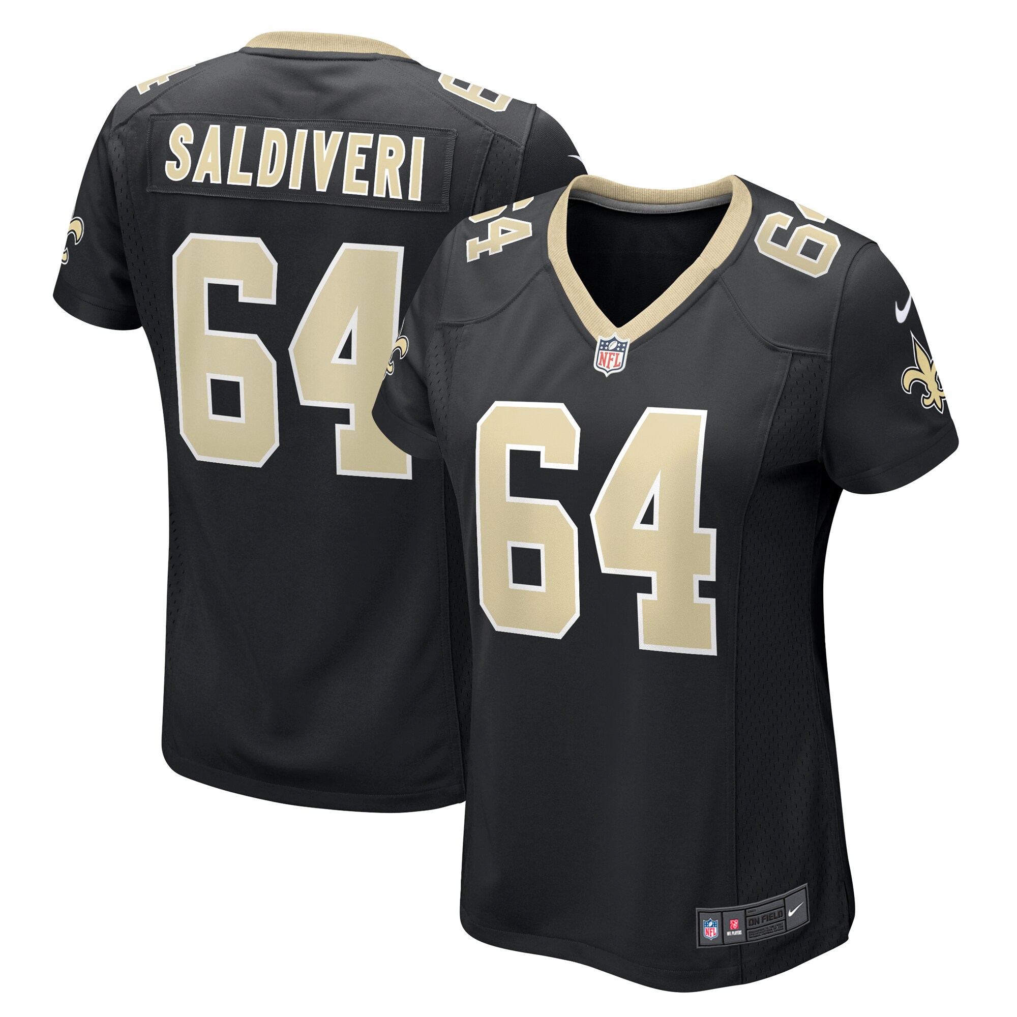 Nick Saldiveri New Orleans Saints Game Jersey - Women's